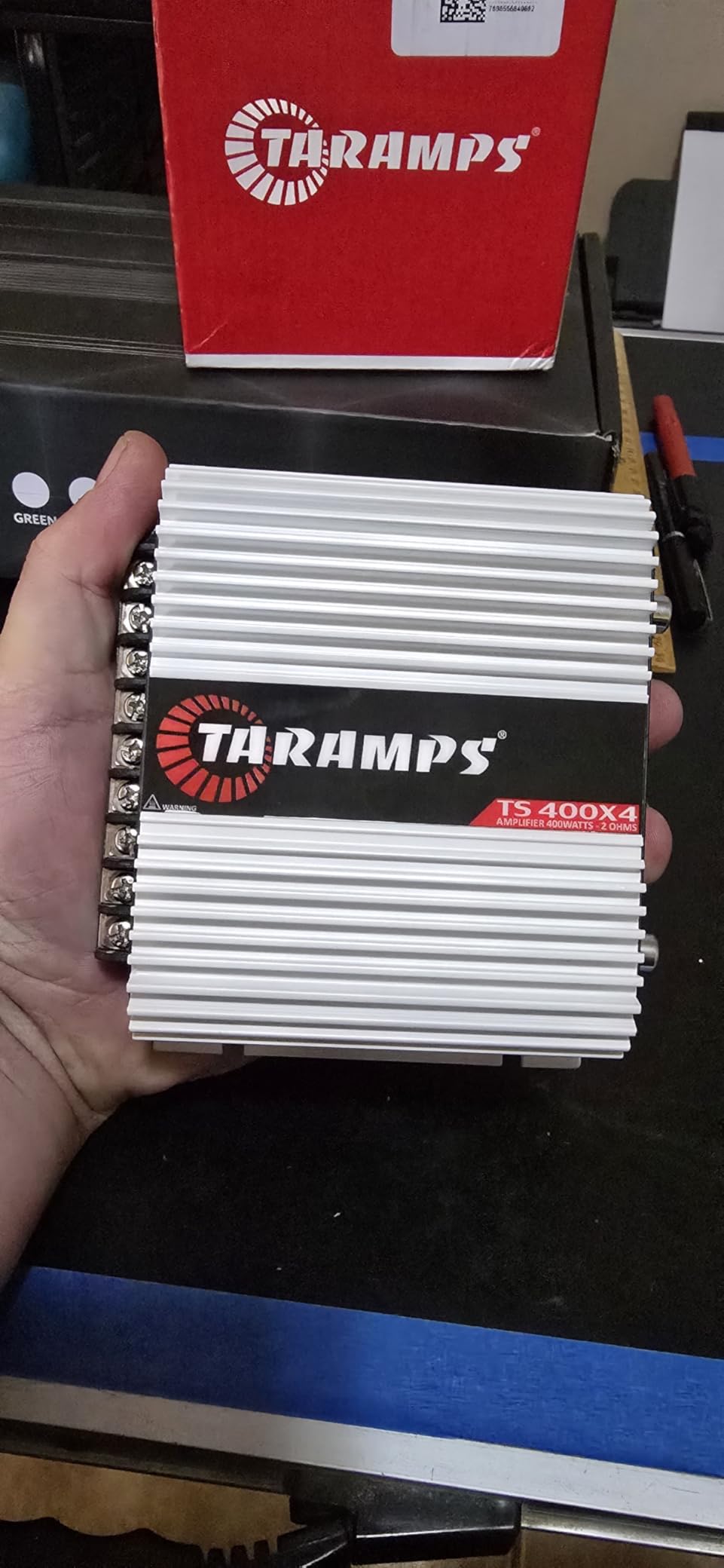 Taramps TS 400x4 400 watts RMS 4 Channels Full Range Car Audio Amplifier, 2 Bridged Channels, RCA Input Class D customer photo 2