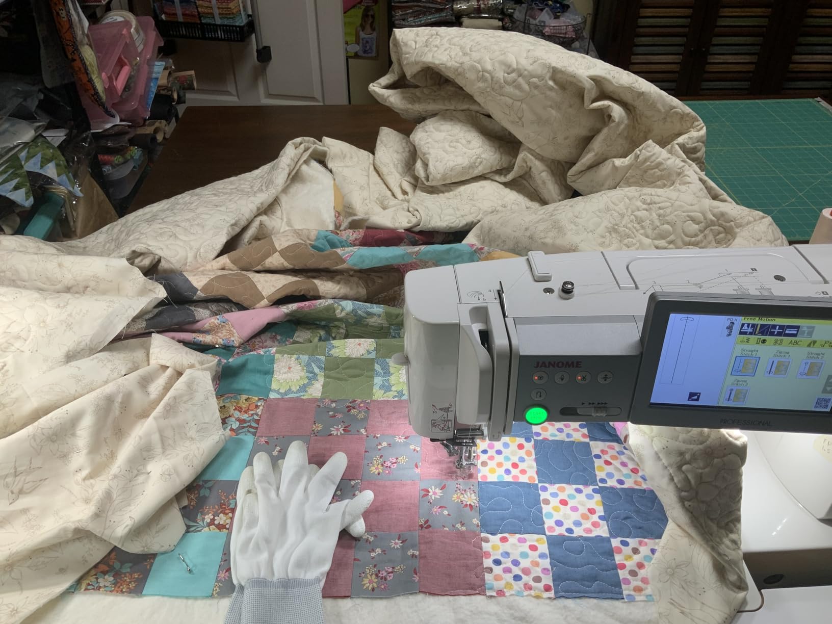 Creative Grids Stripology XL Slotted Quilting Ruler - CGRGE1XL - Made in USA, 17-3/4in x 22in, Non-Slip Grip Extra Large Acrylic Fabric Strip Cutting, Sewing, Crafting, Patchwork Ruler & Template customer photo 2