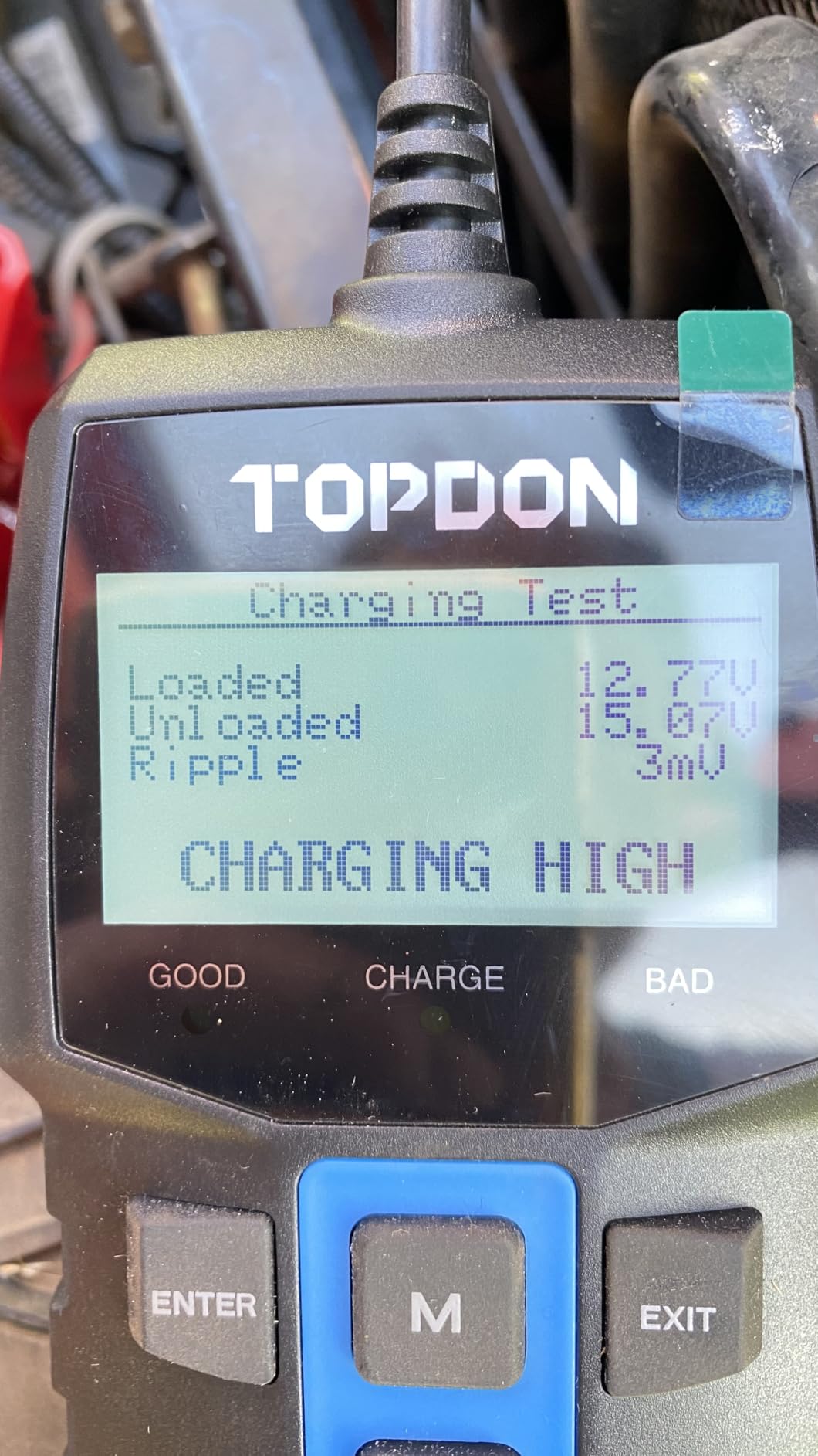 TOPDON BT100 Car Battery Tester 12V Load Tester, 100-2000 CCA Automotive Alternator Tester Digital Auto Battery Analyzer Charging Cranking System Tester for Car Truck Motorcycle ATV SUV Boat Yacht customer photo 1