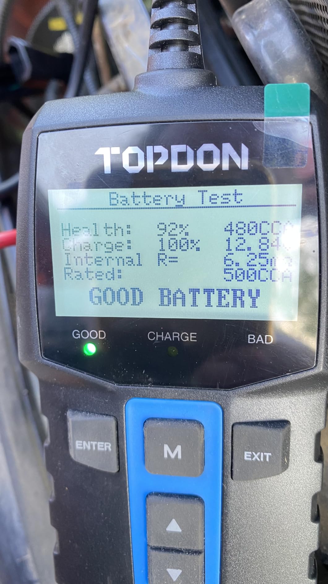 TOPDON BT100 Car Battery Tester 12V Load Tester, 100-2000 CCA Automotive Alternator Tester Digital Auto Battery Analyzer Charging Cranking System Tester for Car Truck Motorcycle ATV SUV Boat Yacht customer photo 2