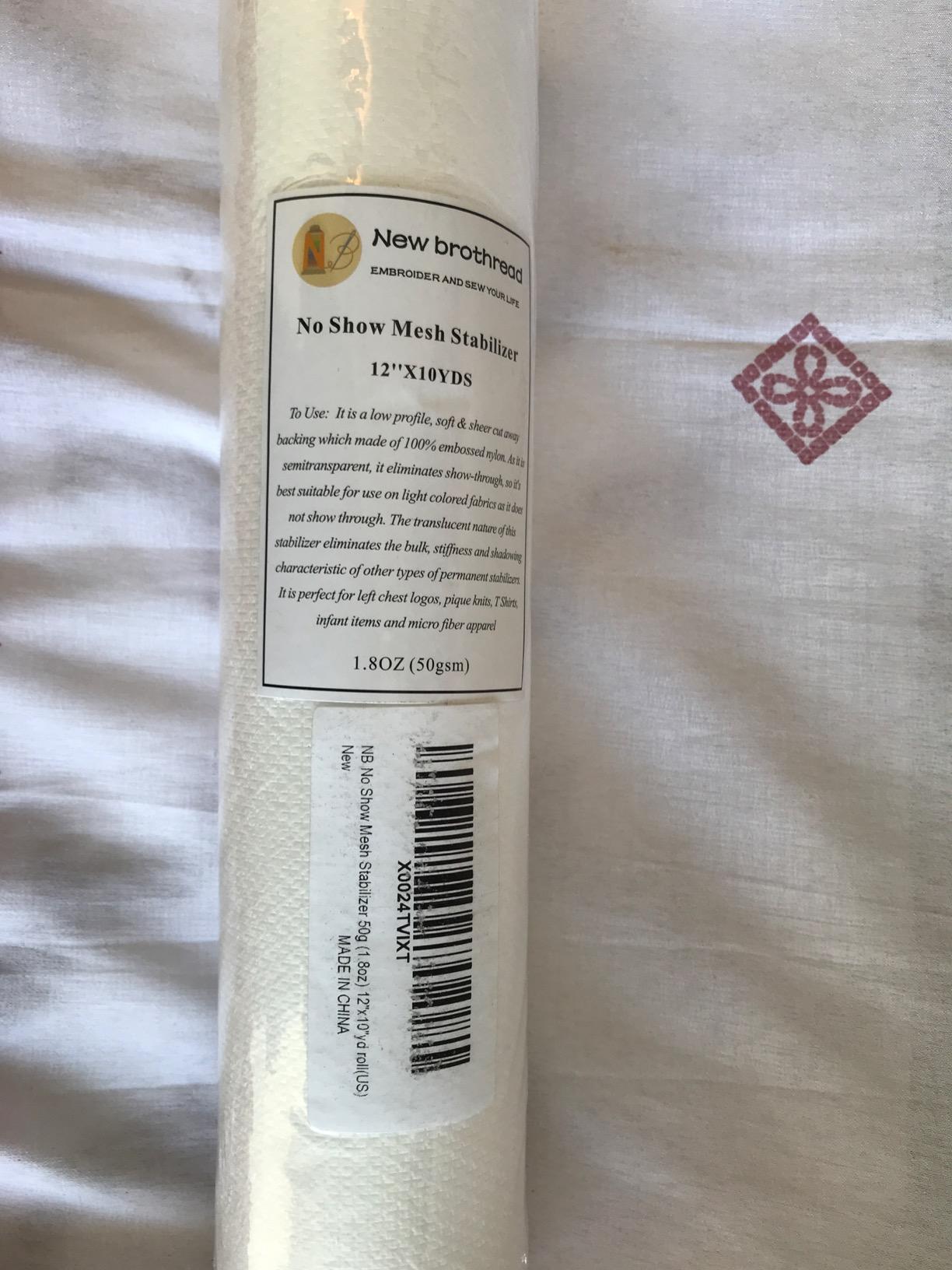 New brothread No Show Mesh Machine Embroidery Stabilizer Backing 12