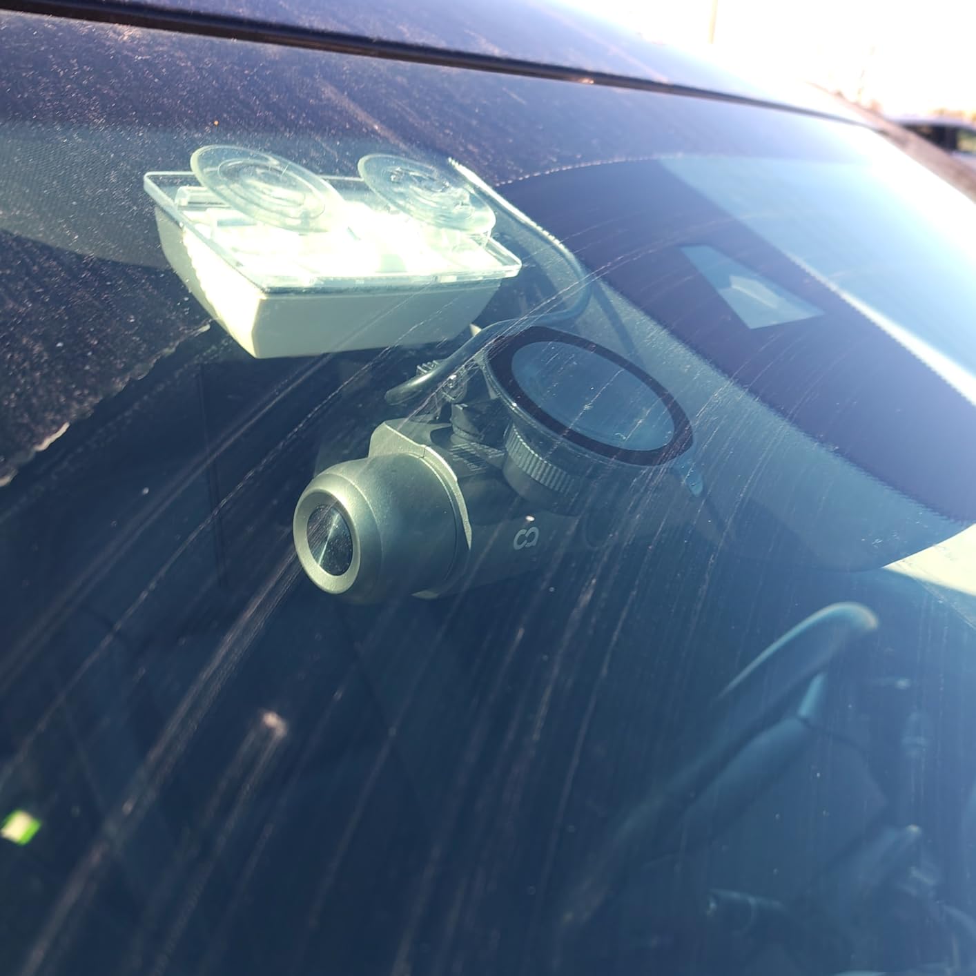 COOAU D30S 4K Dash Cam with GPS Wi-Fi, Front and Inside Dual 2.5K 1080P, Uber Car Camera with Infrared Night Vision, Supercapacitor, 4 IR LEDs, G-Sensor, Parking Mode, Loop Recording customer photo 1