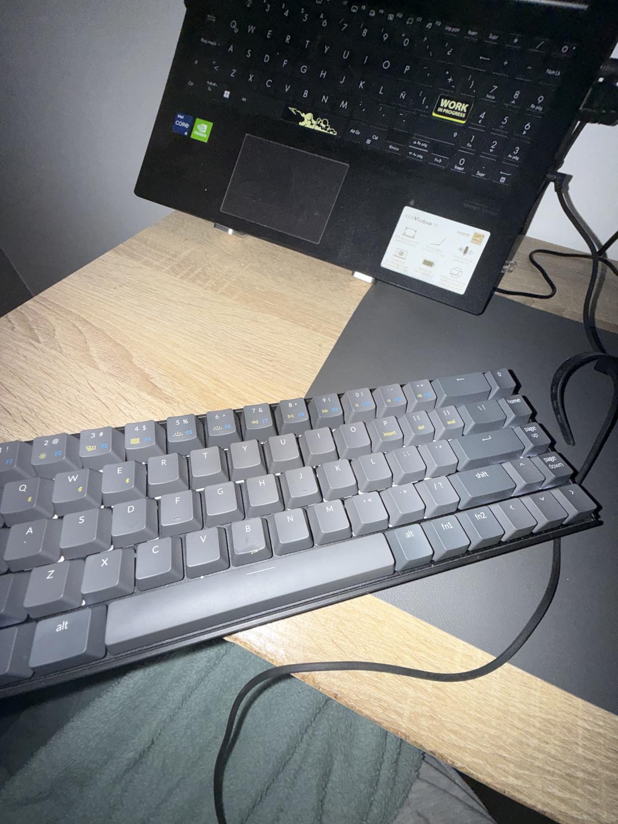 Keychron K6 Bluetooth 5.1 Wireless Mechanical Keyboard with Keychron K Pro Brown Switch/LED Backlit/Rechargeable Battery, 68 Keys Compact Keyboard Compatible with Mac Windows customer photo 2