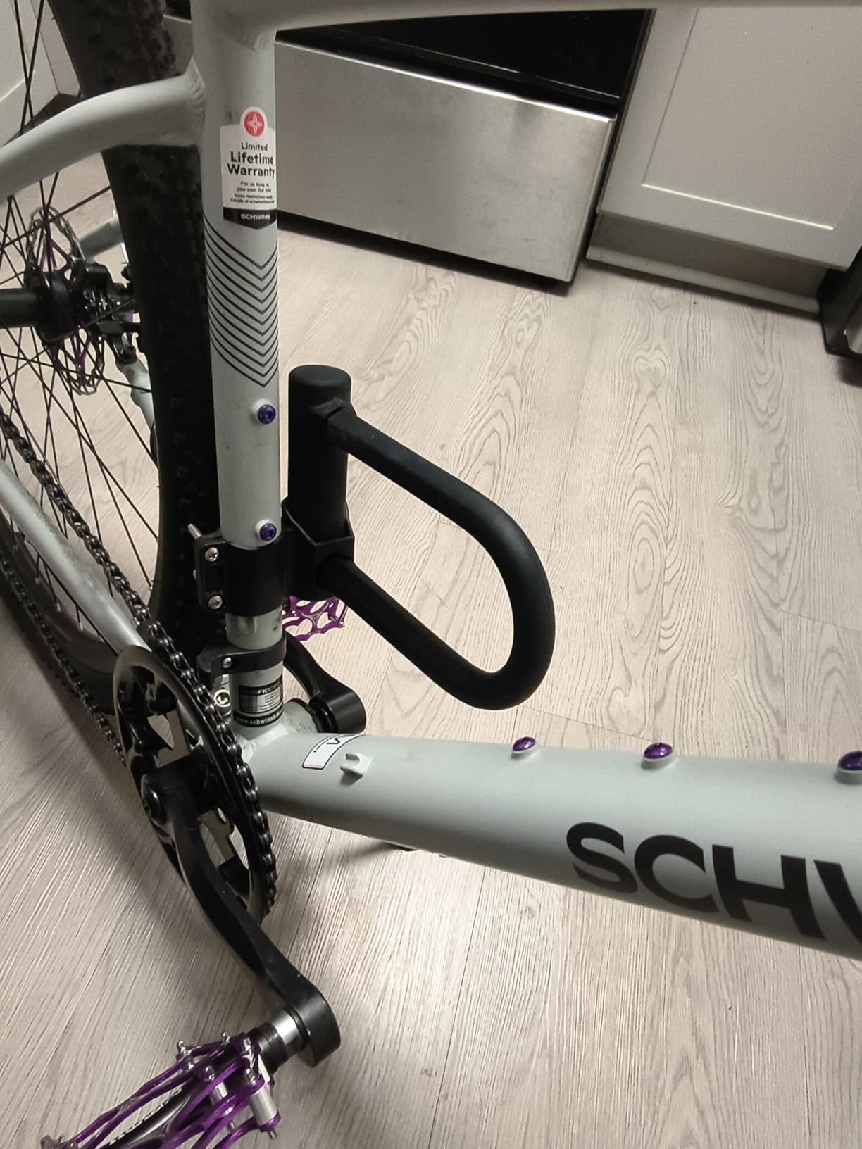 Sportneer Bike Lock: Heavy Duty Anti Theft Bike U Lock with 5ft Security Steel Cable - 17mm Shackle with 2 Keys & Mounting Bracket customer photo 2