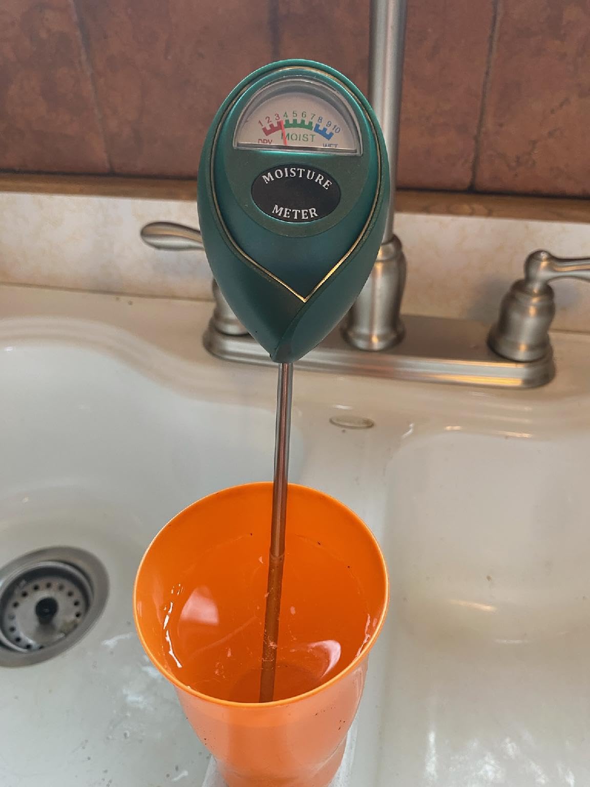 XLUX Soil Moisture Sensor Meter Water Monitor, Hygrometer for Gardening, Farming,Plants, No Batteries Required, 2 Pack customer photo 1