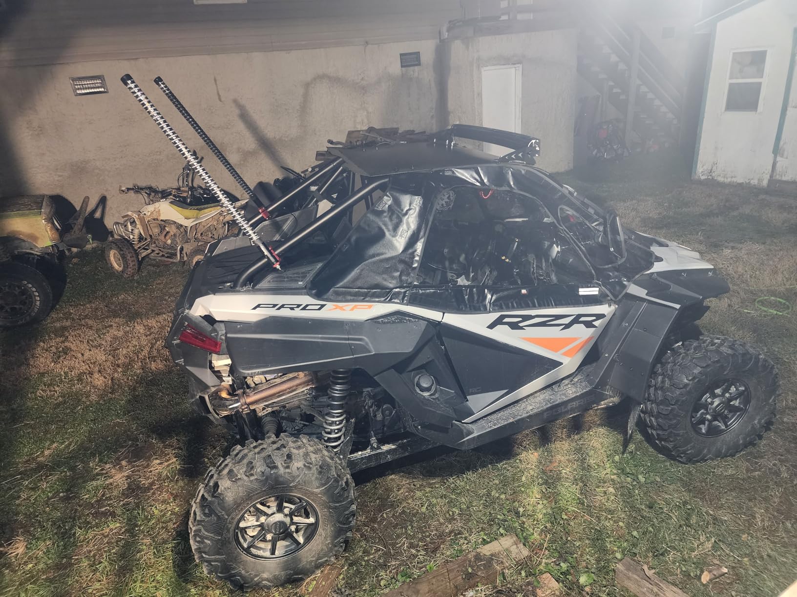 KEMIMOTO PRO XP Aluminum Roof, Black Roof for 2 Seater Compatible with Polaris RZR PRO XP and Turbo R 2020-2024 2025 2026 #2883743-458 customer photo 2