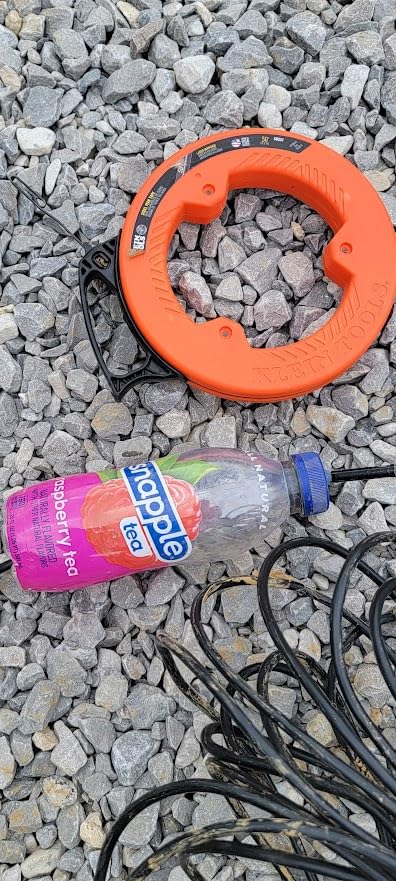 Klein Tools 56331 50-Foot Electrical Fish Tape, Steel Wire Puller with Double Loop Tip, Optimized Housing and Handle, 1/8-Inch customer photo 2