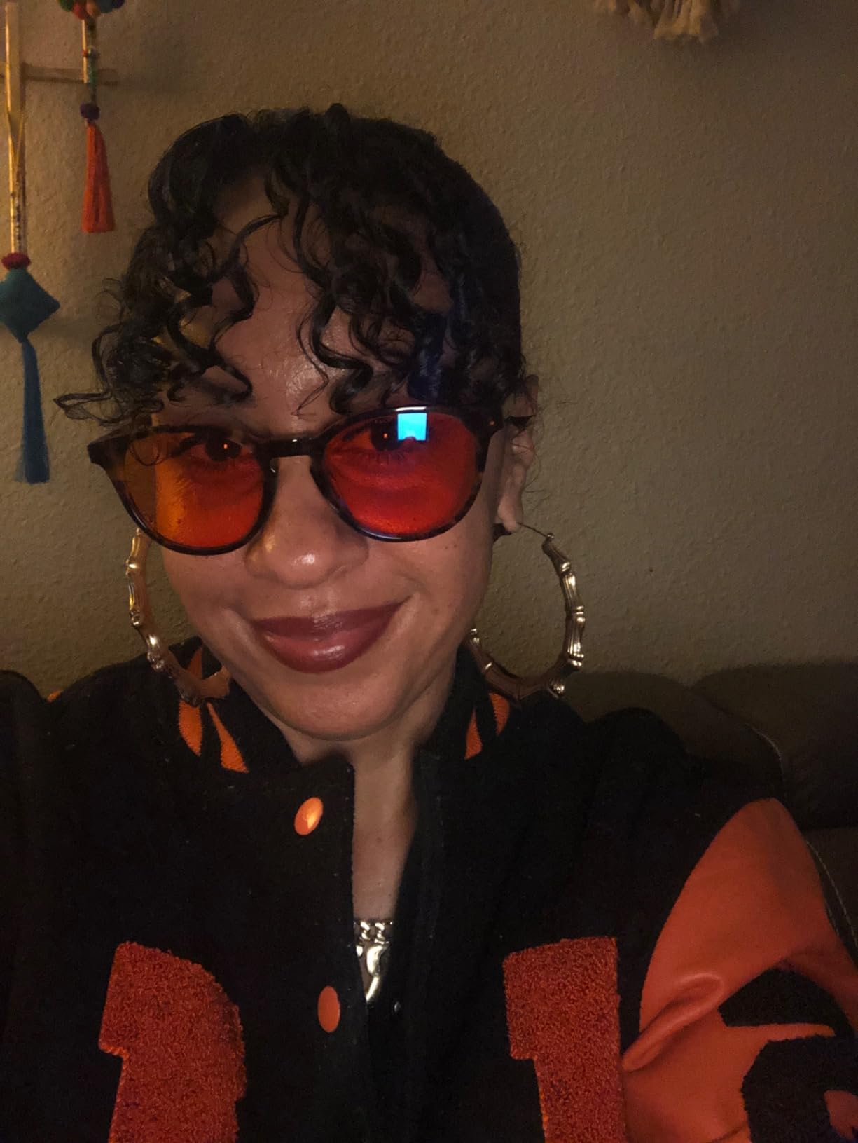 Orange Blue Light Blocking Glasses for Better Sleep - 99.5% Premium Acetate Migraine Glasses for Women & Men customer photo 1