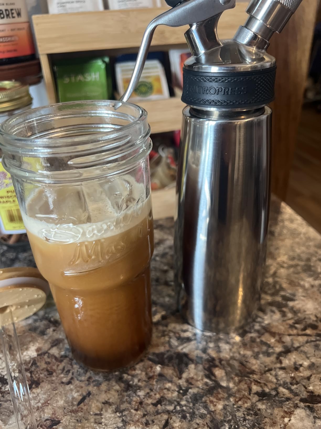 Original NitroPress - Nitro Cold Brew Coffee Maker Kit | Includes 10 Nitrogen Cartridges | Portable Infuser for Smooth Nitro Drinks, Cold Brew, Cocktails & Tea customer photo 1