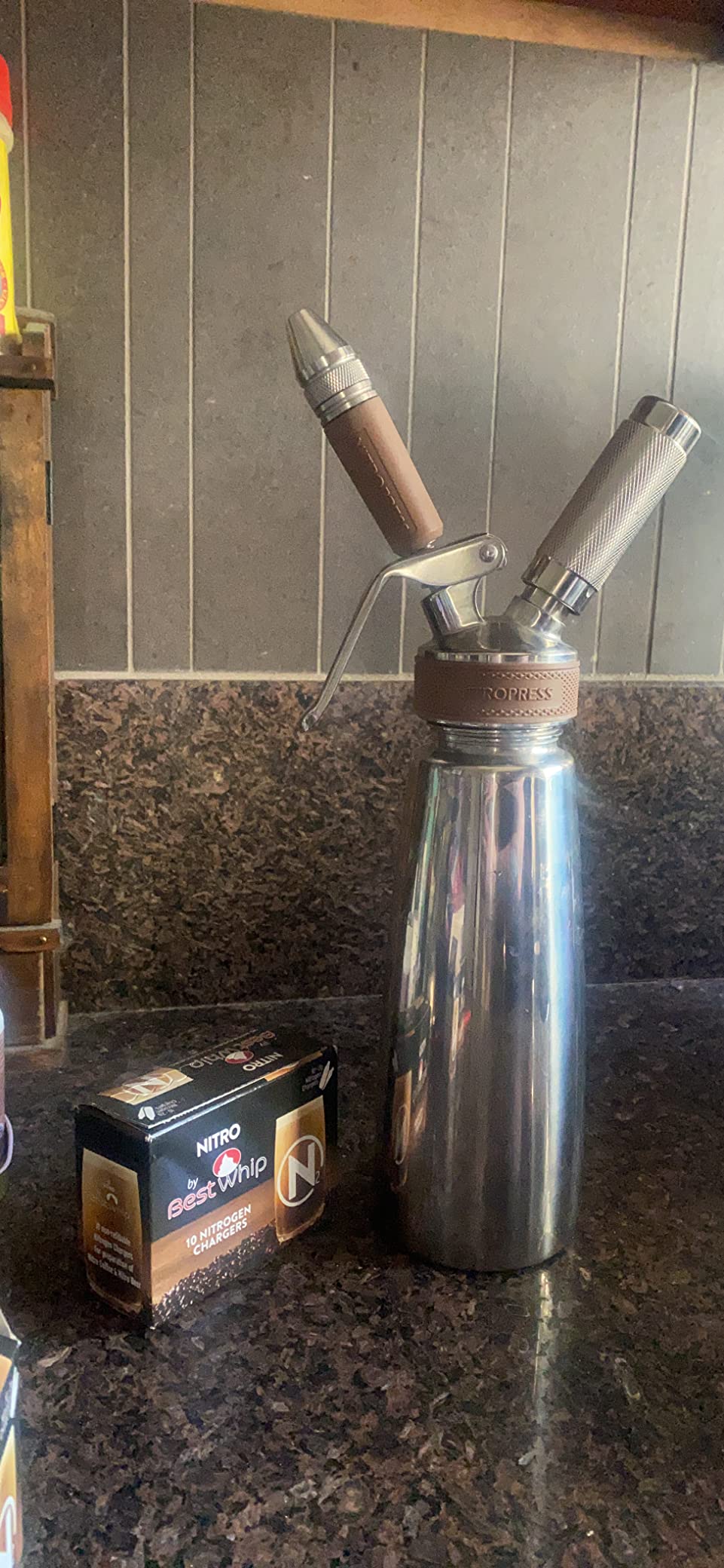 Original NitroPress - Nitro Cold Brew Coffee Maker Kit | Includes 10 Nitrogen Cartridges | Portable Infuser for Smooth Nitro Drinks, Cold Brew, Cocktails & Tea customer photo 2