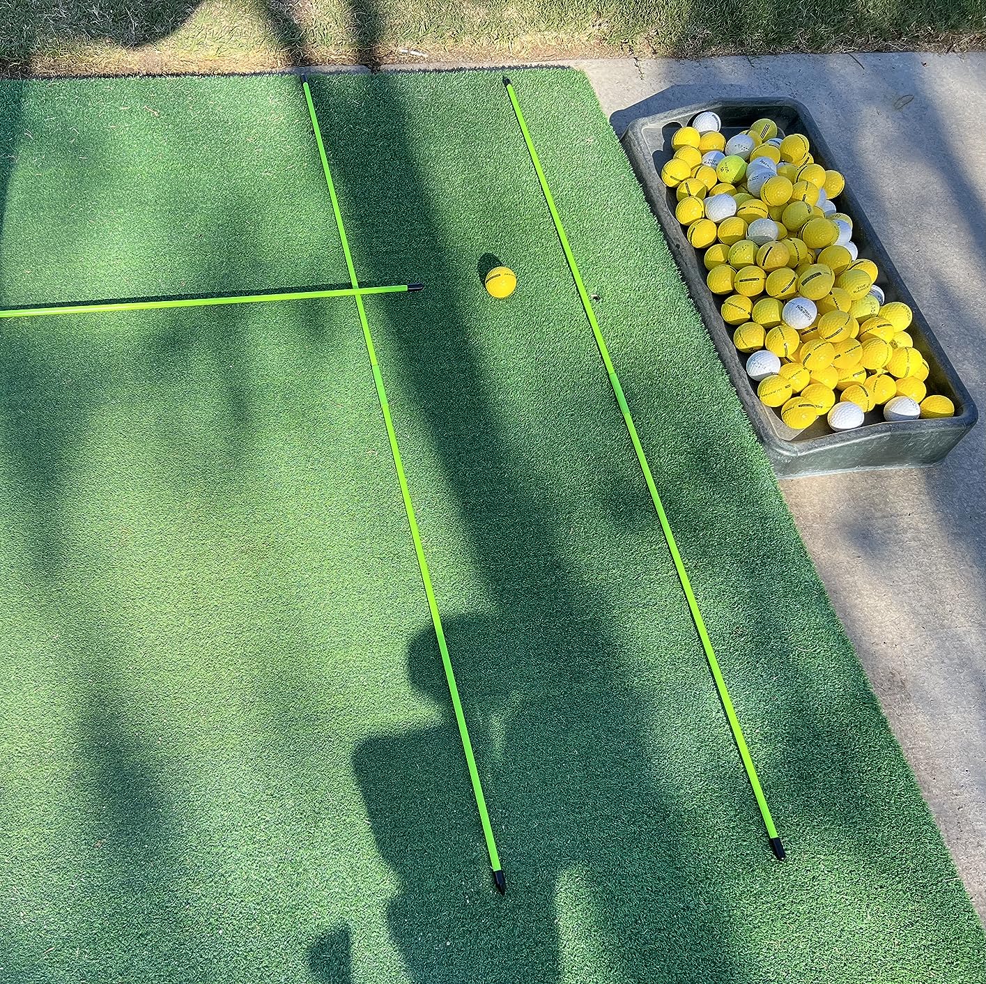 GoSports Golf Alignment Training Sticks - Choose 2 Or 3 Pack - 48 Inch Golf Alignment Aid Practice Rods customer photo 1