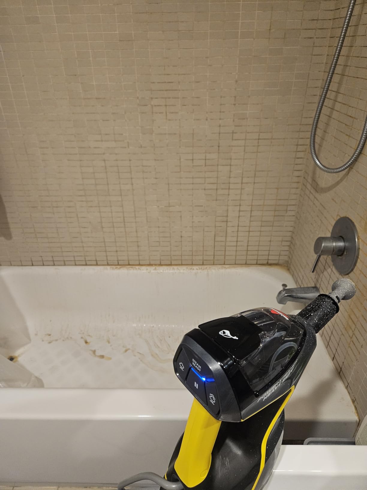 BISSELL PowerSteamer Heavy Duty 3-in-1 Steam Mop and Handheld SteamShot for Indoor & Outdoor, use for Garage, Workshop, Auto, Boat, Recreational Vehicles, Windows,Outdoor Furniture and Decks, 2865A customer photo 1