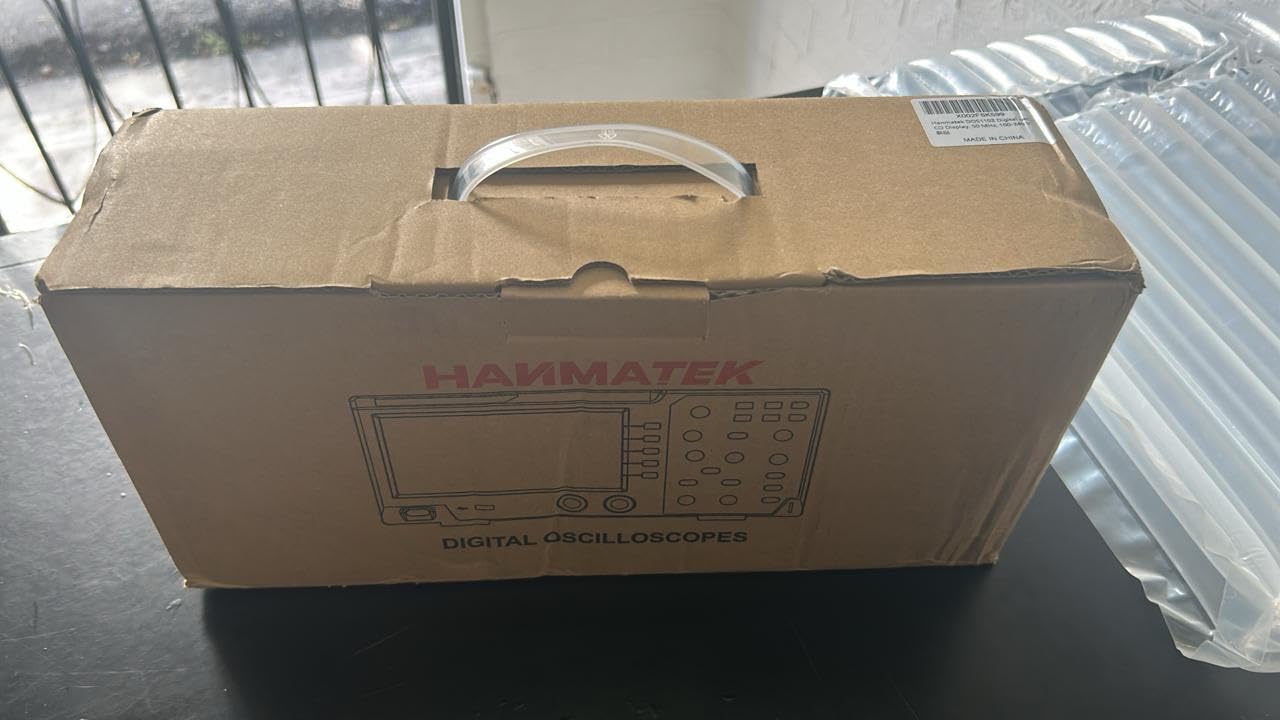 HANMATEK 110mhz Bandwidth DOS1102 Digital Oscilloscope with 2 Channels and Screen 7 inch / 18 cm, TFT-LCD Display, Portable Professional Oscilloscope Kit with 500 MS/s *2 Sampling Rate customer photo 2