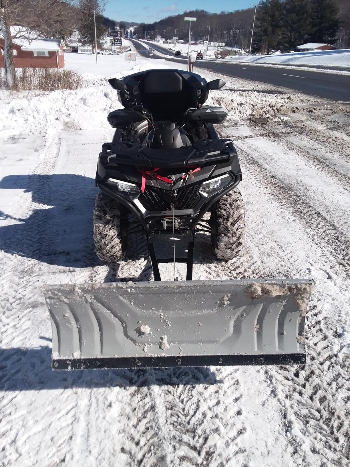 ECOTRIC ATV Snow Plow Blade Adjustable 48