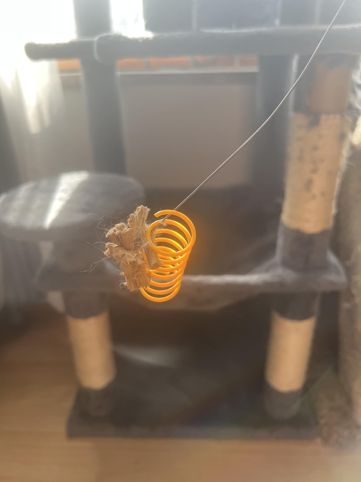 Andiker Interactive Cat Spiral Creative Spring Toy to Kill Time and Keep Fit, Sturdy and Heavy Plastic for Swatting, Biting, Hunting Kitten Toys, Colorful, 12 pcs customer photo 2