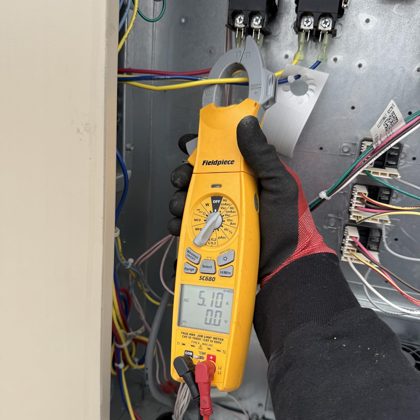 Fieldpiece SC680 Clamp Meter - Wireless Power Multitester for HVACR Professionals - AC/DC Swivel Clamp Meter with Dual Display - HVAC Tools customer photo 1