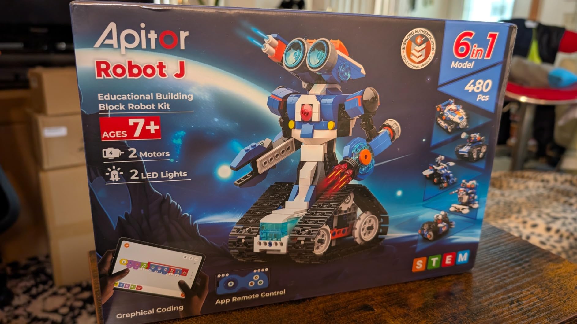 STEM Robot Toy 6-in-1 Robot Building Kit for Boys Age 8-12 customer photo 1