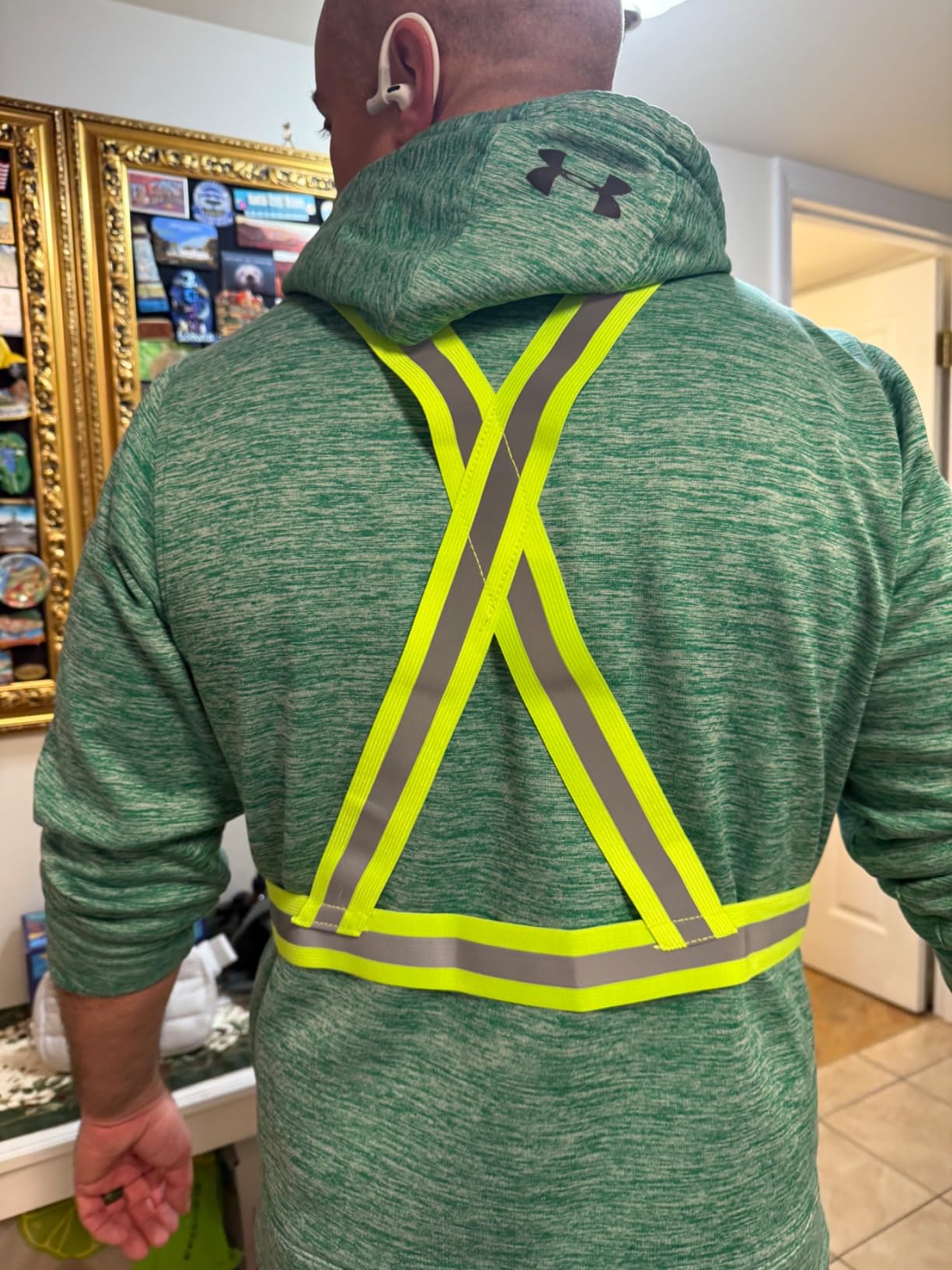 Reflective Vest Running Gear 2Pack, High Visibility Adjustable Safety Ves for Night Cycling,Hiking, Jogging,Dog Walking customer photo 1