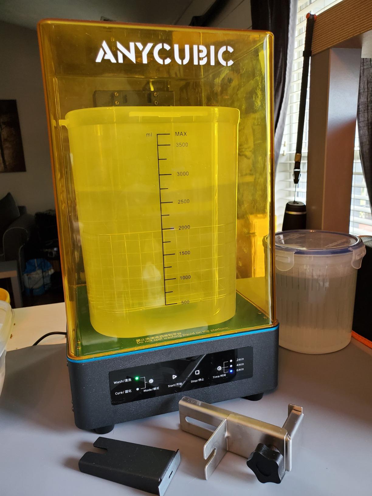 ANYCUBIC Wash and Cure 3, Upgraded Volume 2 in 1 Wash and Cure Station, with Gooseneck Lights, for Mars Anycubic Photon Mono 4 2 Resin 3D Printer, Washing Size of 165 x 100 x180 mm customer photo 2