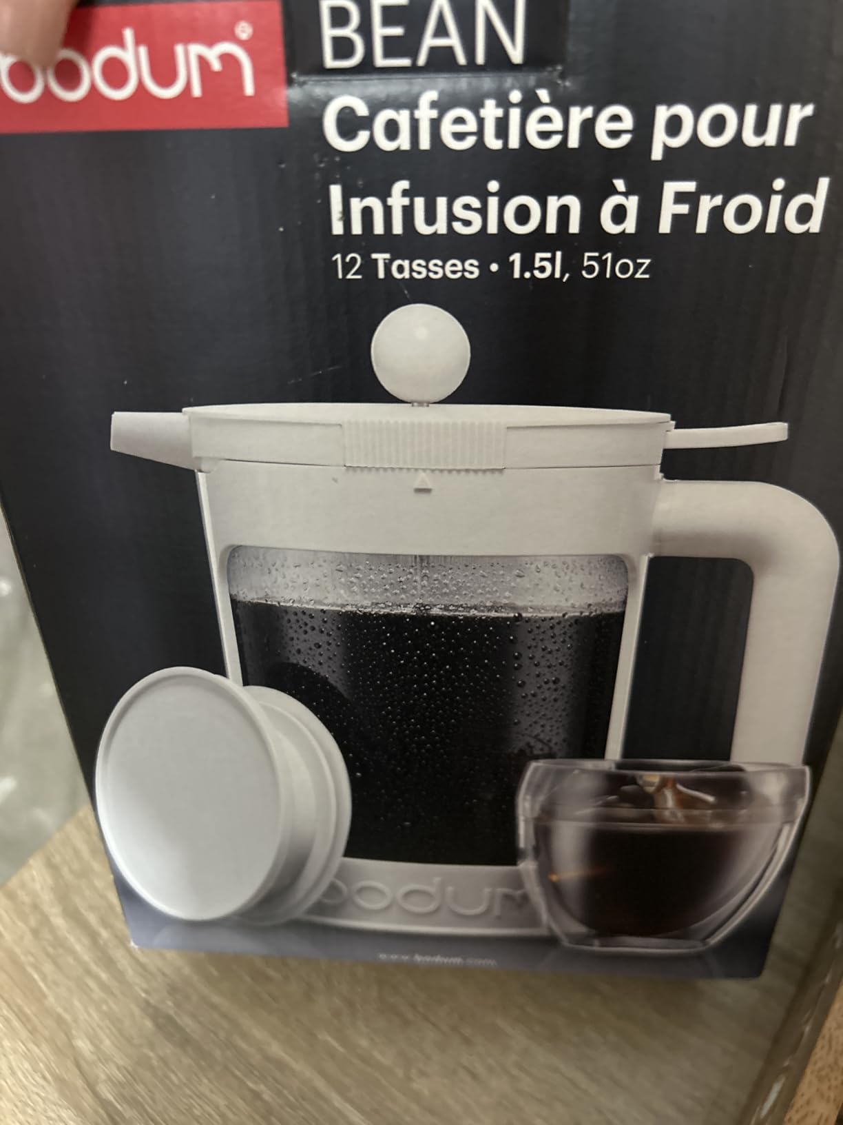 Bodum 51oz Cold Brew Coffee Maker, Black - Made in Portugal customer photo 2