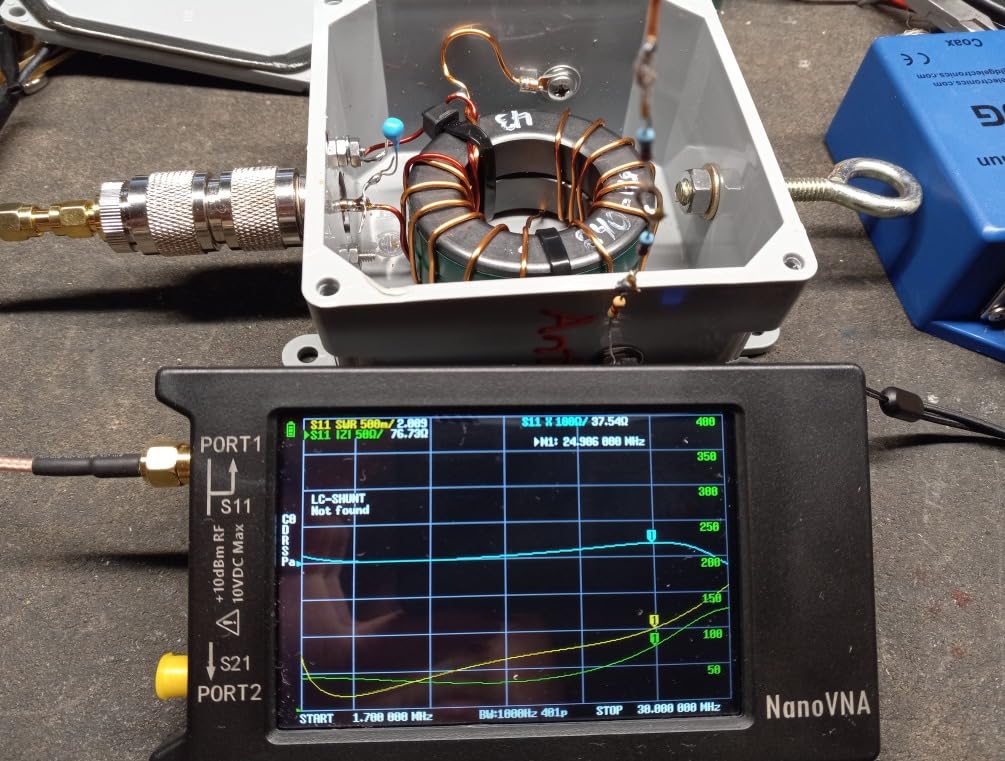 AURSINC NanoVNA H4 Vector Network Analyzer, 9kHz-1.5GHz Antenna Analyzer with 4