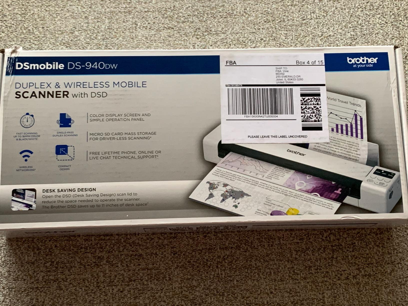 Brother DS-940DW Duplex and Wireless Compact Mobile Document Scanner customer photo 2