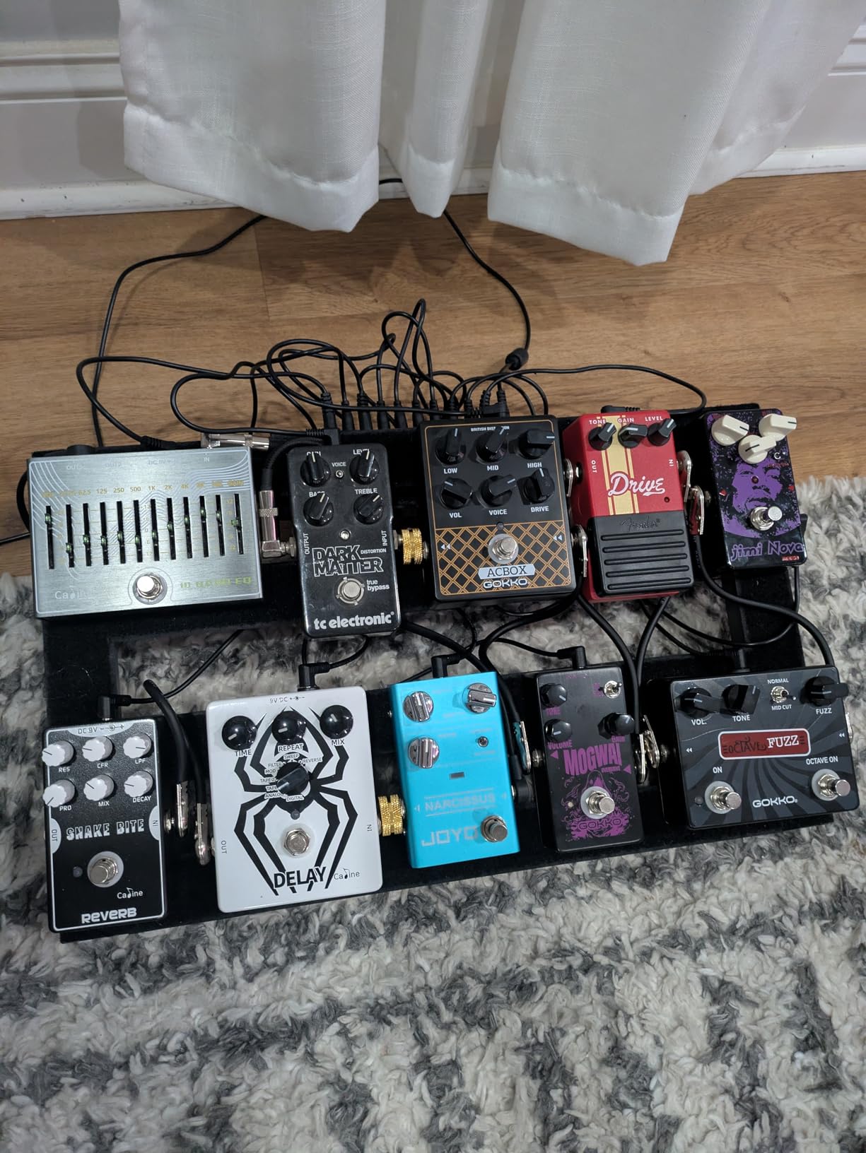 Ghost Fire Guitar Pedal Board Aluminum Alloy 1.76lb Super light Effect Pedalboard 19.8''x11.5'' with Carry Bag,SPL-04 customer photo 1