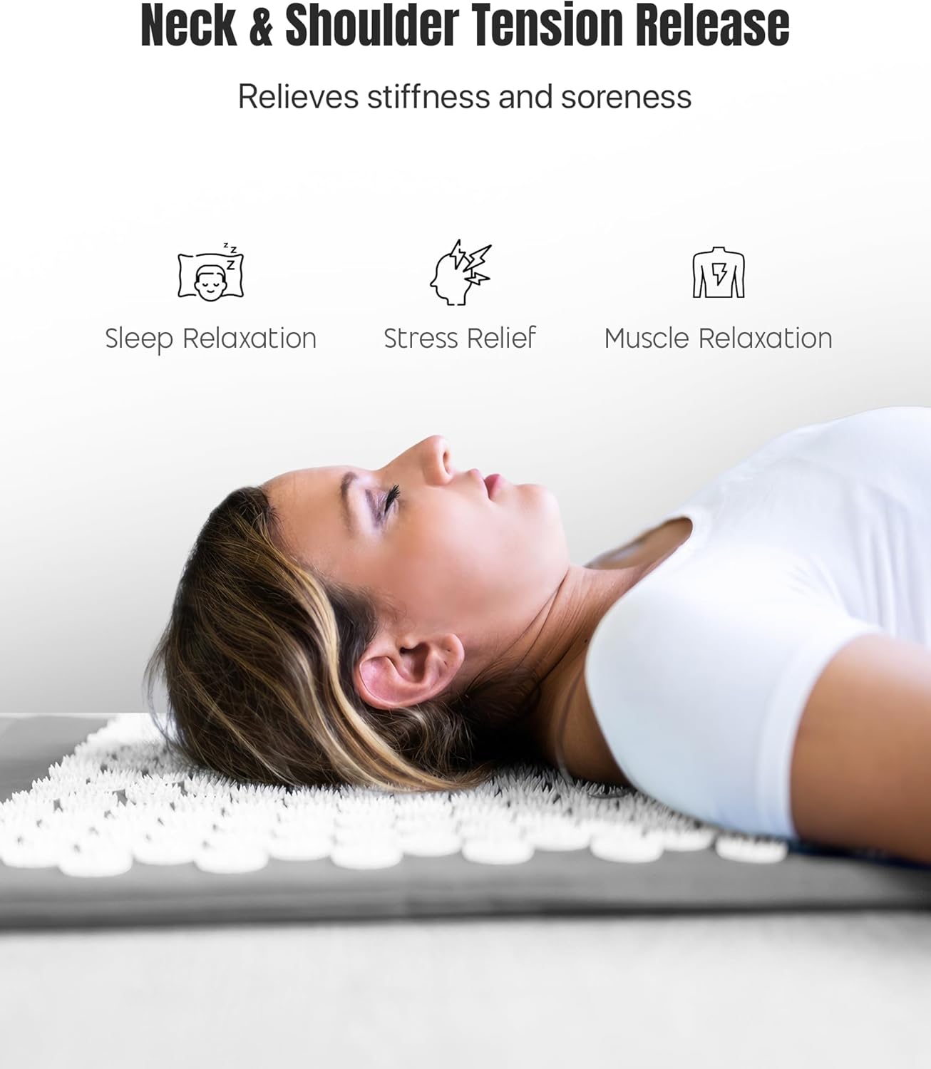 ROMIX Acupressure Mat and Pillow Set, Acupuncture Mat for Back Pain, Neck, Shoulder Pain Relief, Stress Reduction, Wellness Therapy, Cushioned Acupressure Mats with Carry Bag for Men and Women customer photo 2