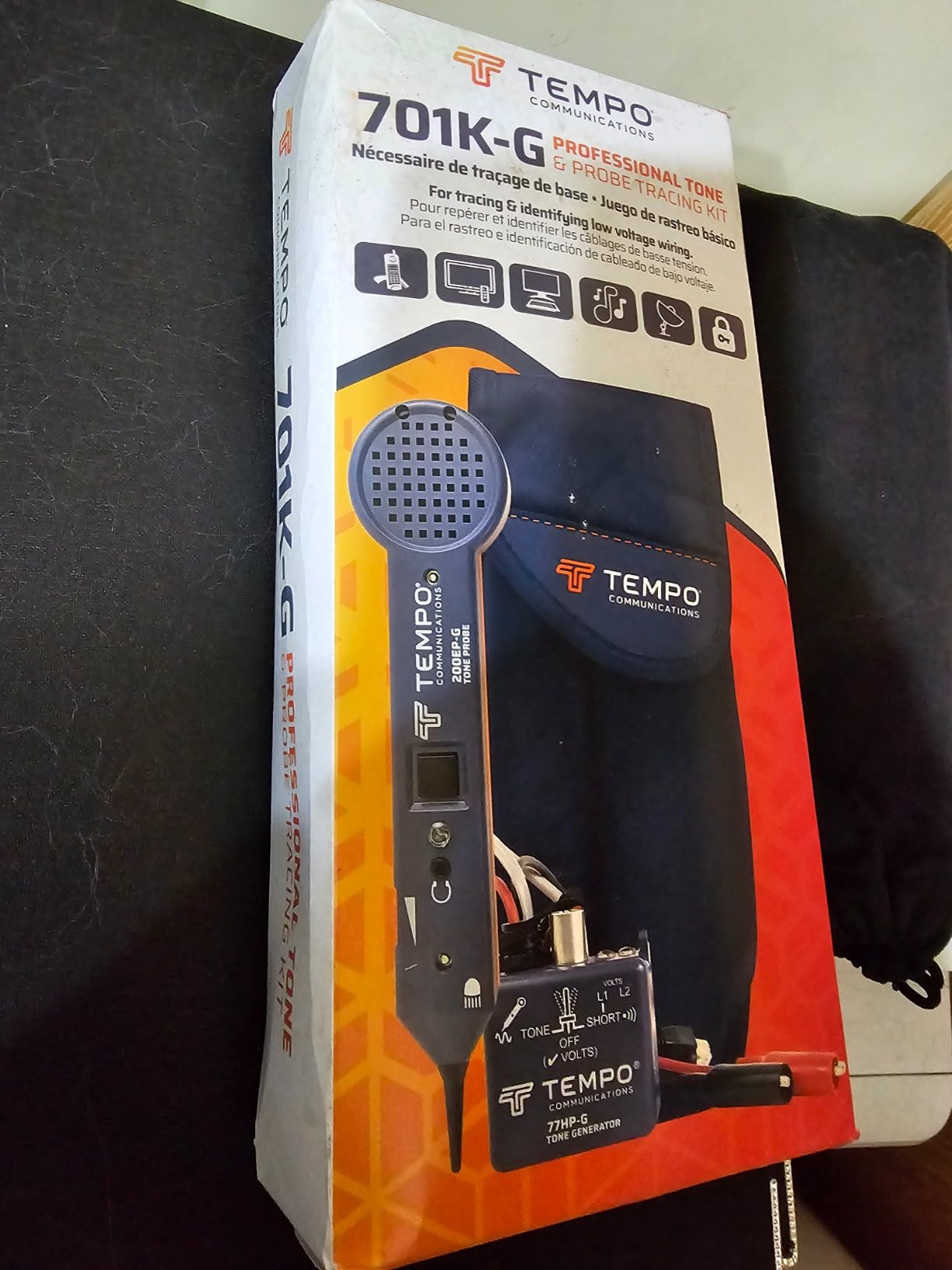 TEMPO Communications 701K-G Wire Tracer Electrical, Tone Generator and Probe Kit (701K-G-BOX Cable Toner) customer photo 2