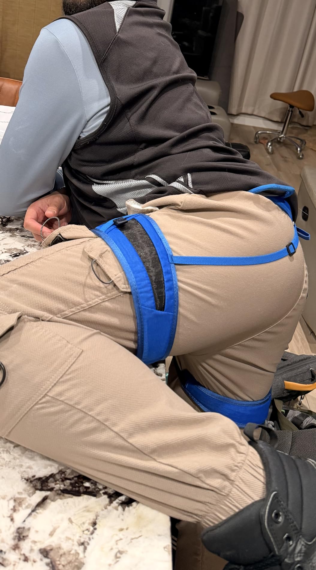 Mammut Ophir 3 Slide Climbing Harness for Men - Adjustable, Lightweight, and Durable Gear for Rock, Gym, and Sport Climbing customer photo 1