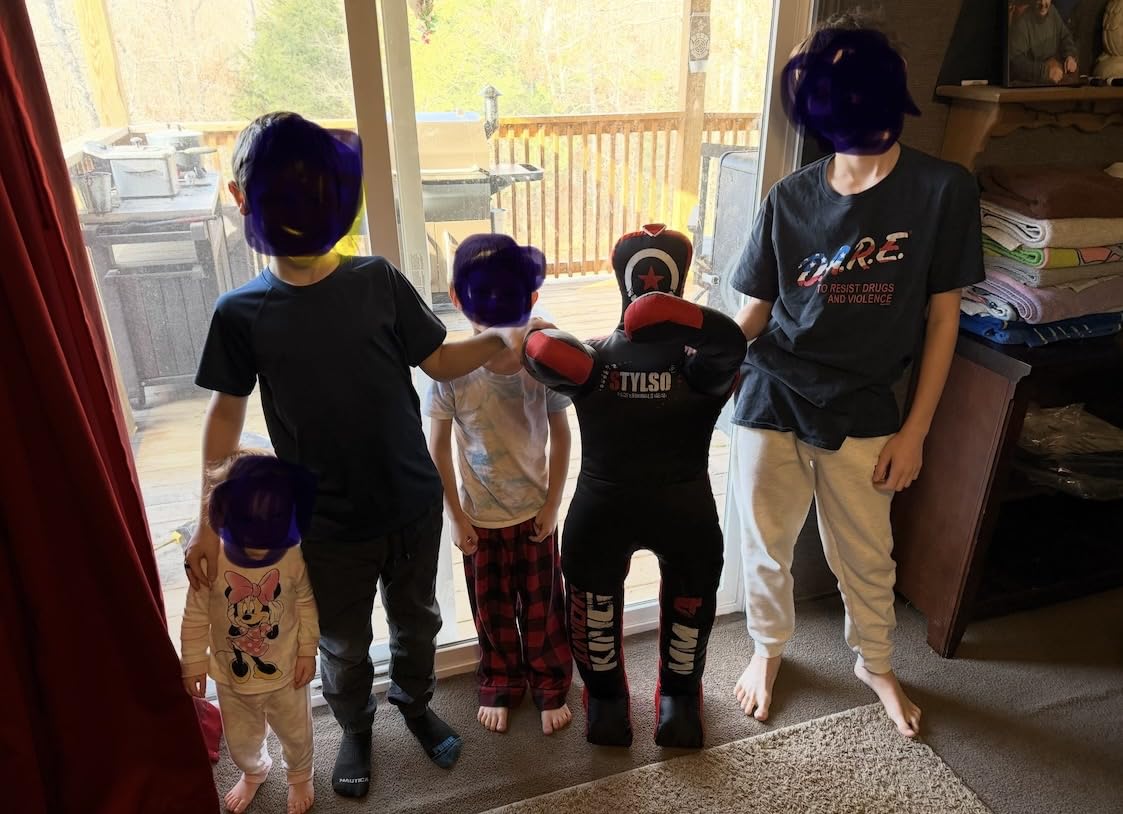 Unfilled Wrestling Dummy for Kids - Youth Grappling Dummy BJJ, MMA, Jiu Jitsu & Judo Training Partner - Durable Martial Arts Practice Buddy customer photo 2