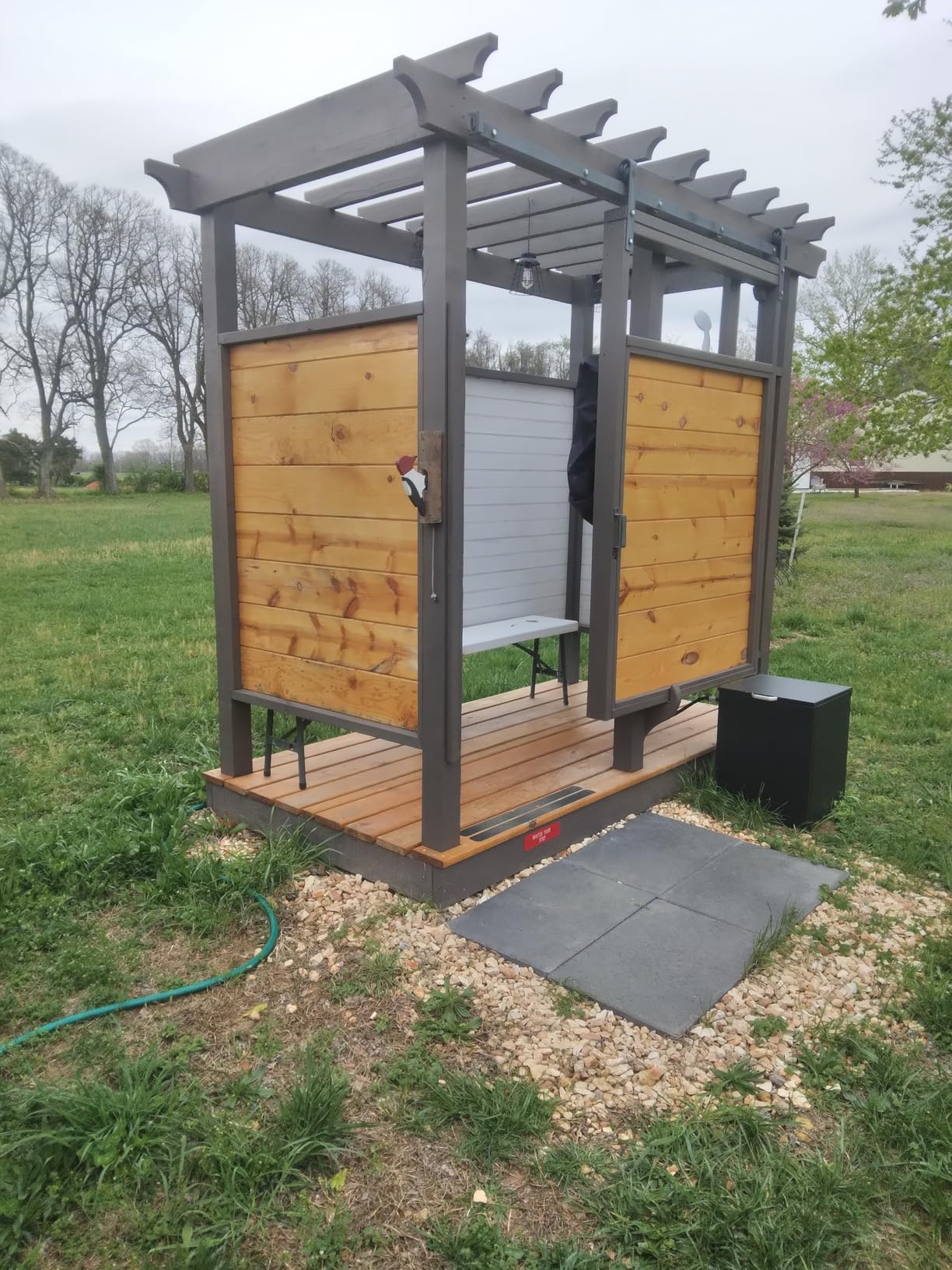 CAMPLUX 1.32 GPM Portable Water Heater, 5L Tankless Water Heater Propane Outdoor, AY132B, Black customer photo 2