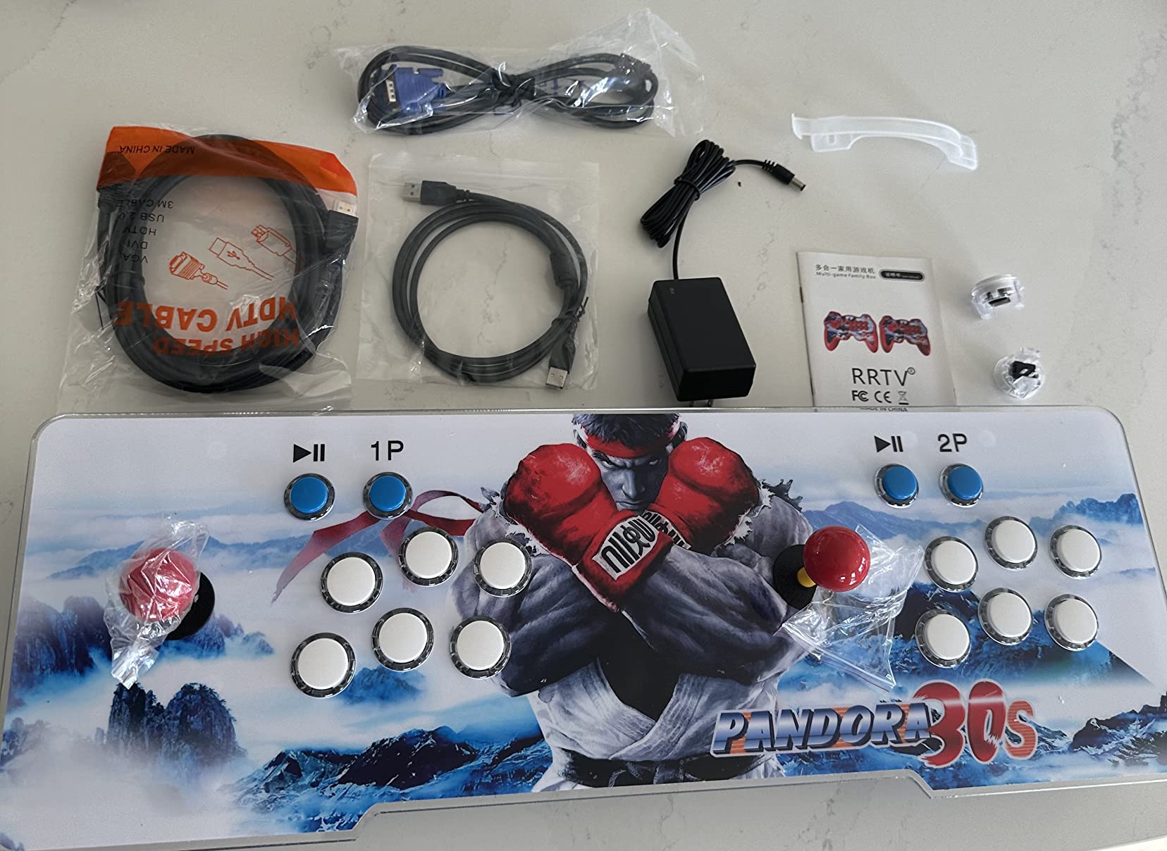 30000 Games in 1 Arcade Game Console, Pandora Treasure 3D Double Stick, 30000 Classic Arcade Games, Search Game, Support 3D, Favorite List, 4 Players Online, 1280X720 Full HD Video customer photo 1