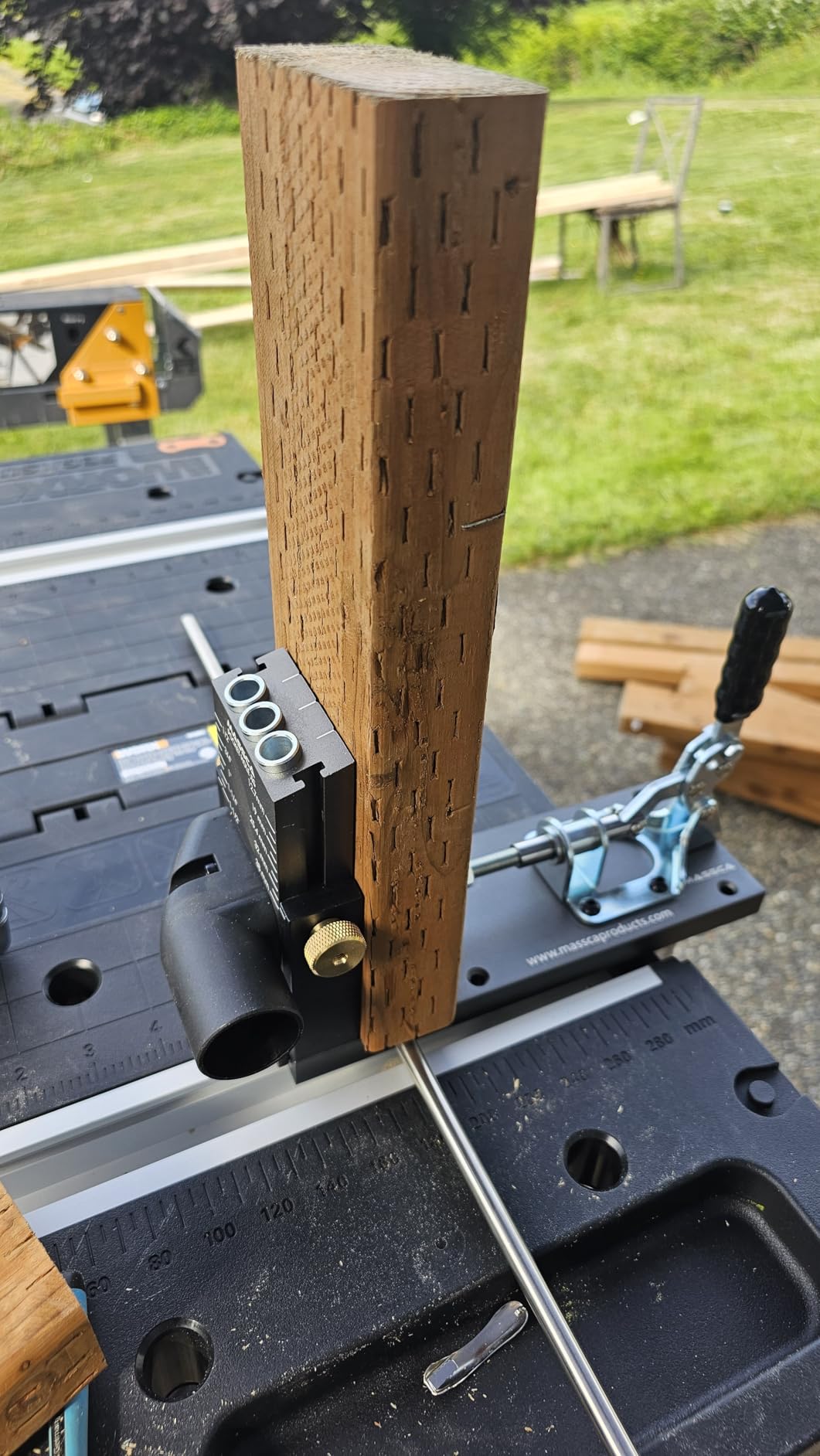 Massca Aluminum Pocket Hole Jig System Pro M2 Adjustable & Easy to Use Joinery Woodworking Tool For DIY Carpentry Projects customer photo 2