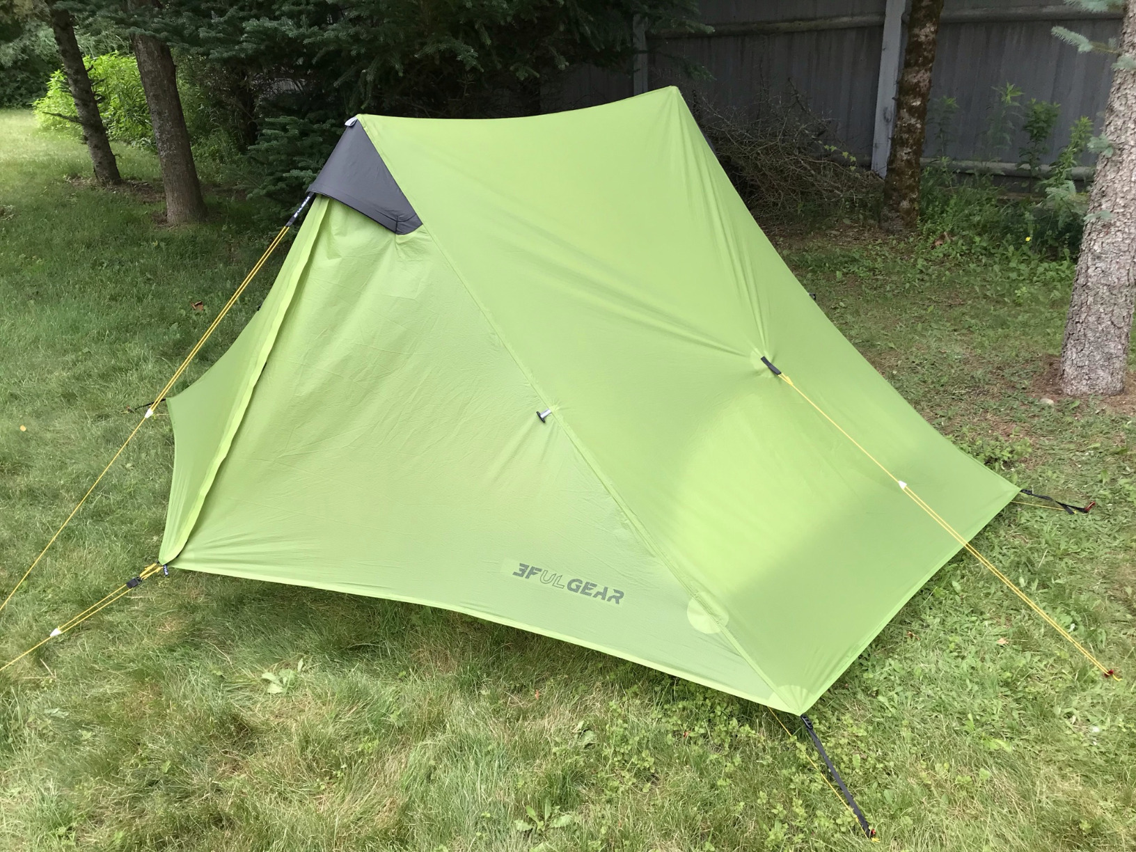 3F UL GEAR Lanshan 2 Person Tent Hiking Ultralight Camping Tent Professional 15D Silnylon Rodless Trekking Pole Tent Waterproof Backpacking Outdoor for Camping, Bivvy customer photo 1