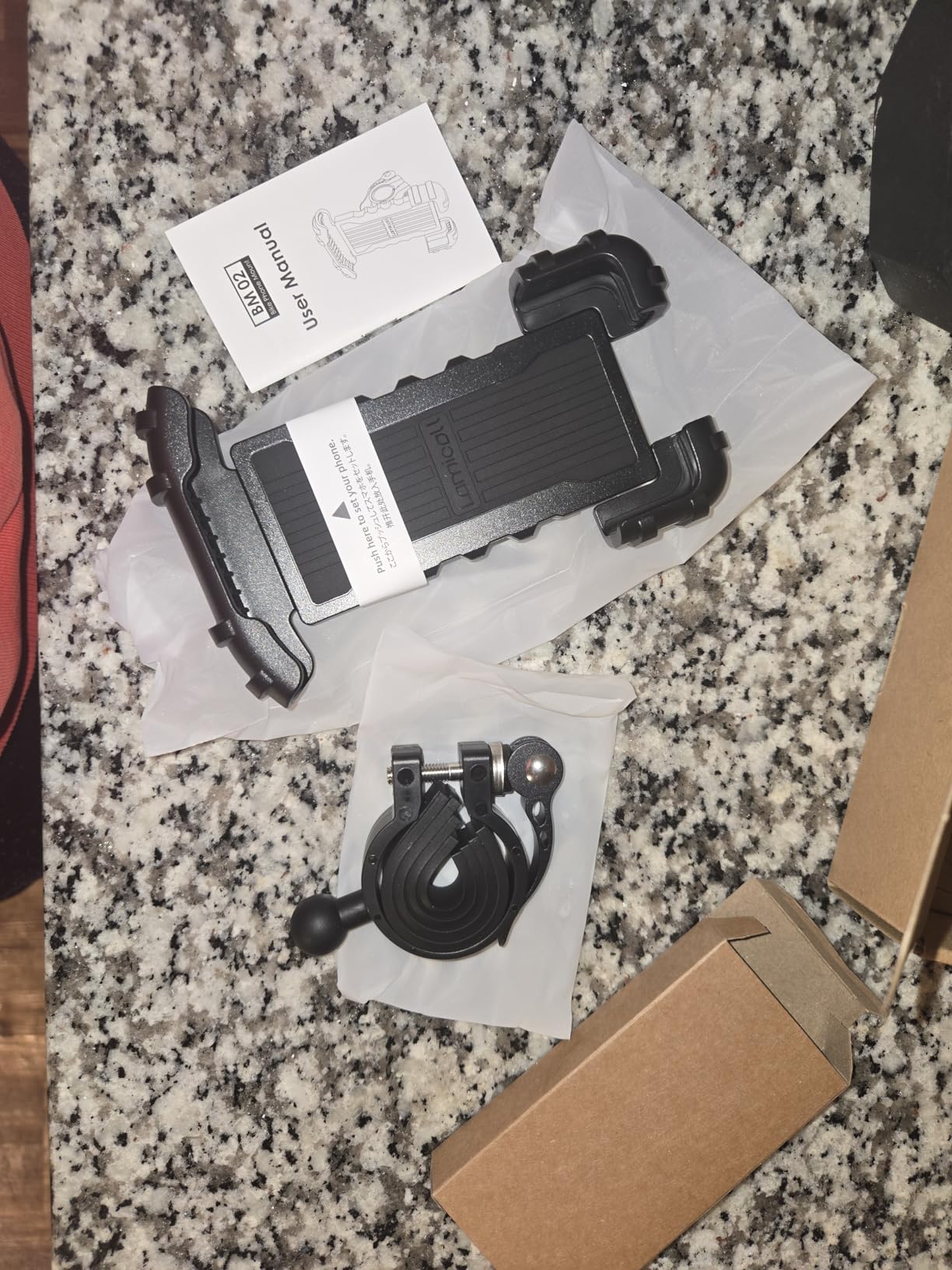 Lamicall Bike Phone Holder, Motorcycle Mount - Motorcycle Phone Holder, Handlebar Cell Phone Clamp, Scooter Phone Clip Gifts for iPhone 17 Air Pro Max, 16 15 Plus, S20, 4.7 to 6.8