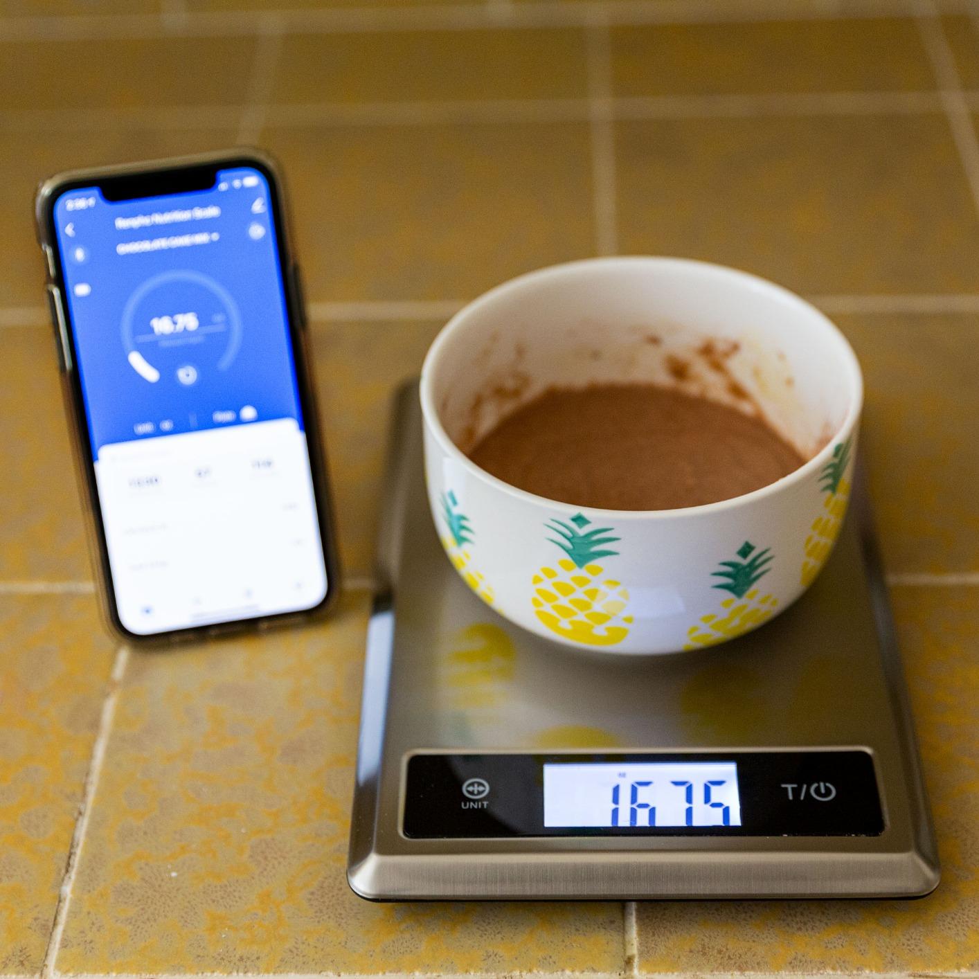 RENPHO Digital Food Scale with Nutritional Calculator, Smart Food Kitchen Scale, Food Weight Scale Grams and Ounces for Weight Loss, Calorie, Macro and Cooking, Stainless Steel customer photo 1