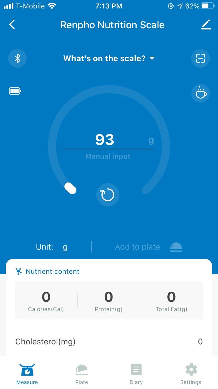 RENPHO Digital Food Scale with Nutritional Calculator, Smart Food Kitchen Scale, Food Weight Scale Grams and Ounces for Weight Loss, Calorie, Macro and Cooking, Stainless Steel customer photo 2