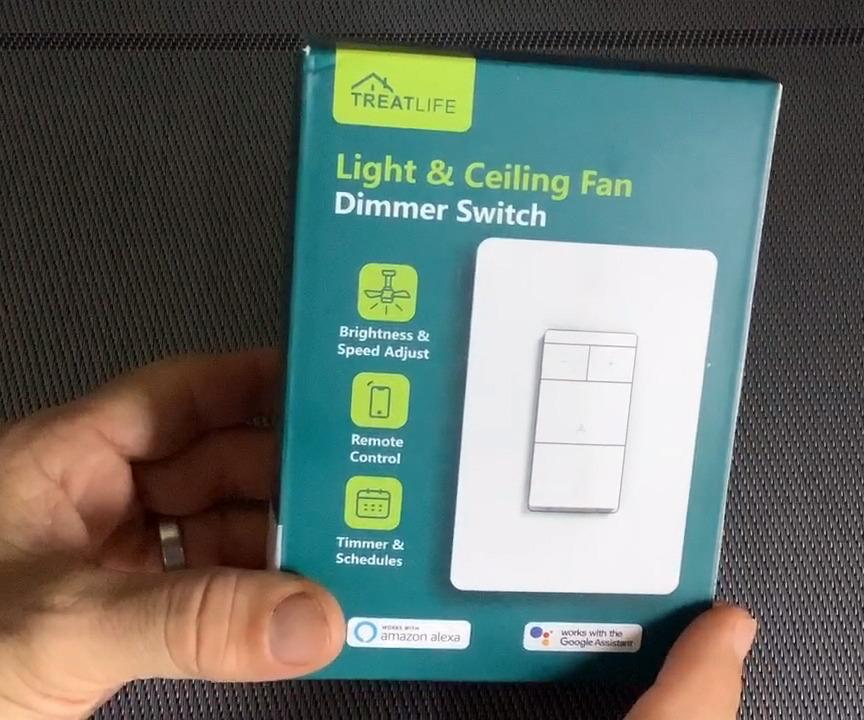 TREATLIFE Smart Ceiling Fan Control and Dimmer Light Switch, 2.4GHz WiFi Only, Neutral Wire Required, Single Pole Fan & Light Switch Combo, Works with Alexa, Google Home & SmartThings, Remote Control customer photo 2