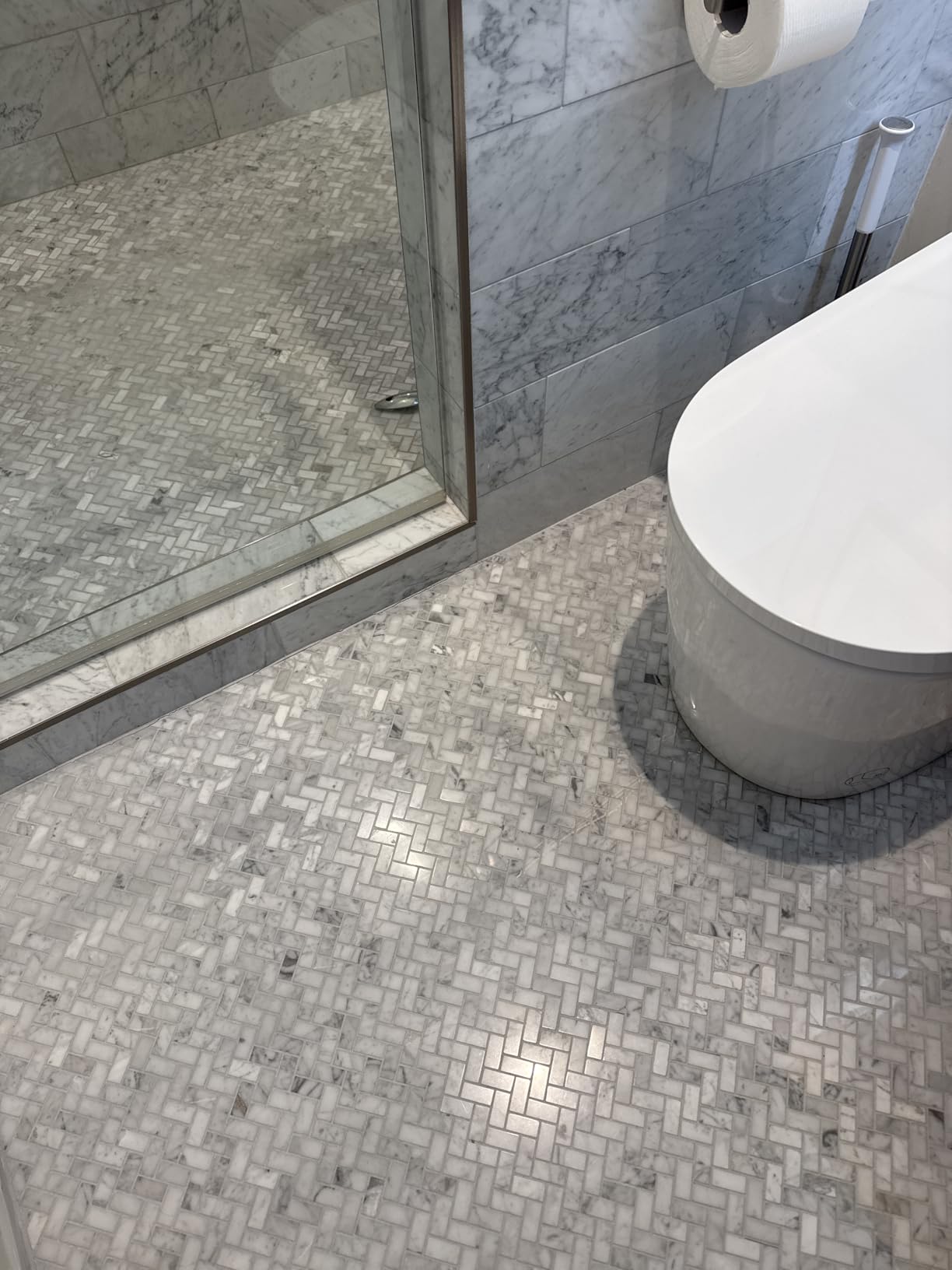 LuxHeat 50sqft Floor Heating Cable Kit - 120v Heated Flooring Under Tile - Heated Flooring System Includes UDG4 Programmable Thermostat w/GFCI, Under Floor Heating Cable, Strapping, Sensor & Alarm customer photo 1