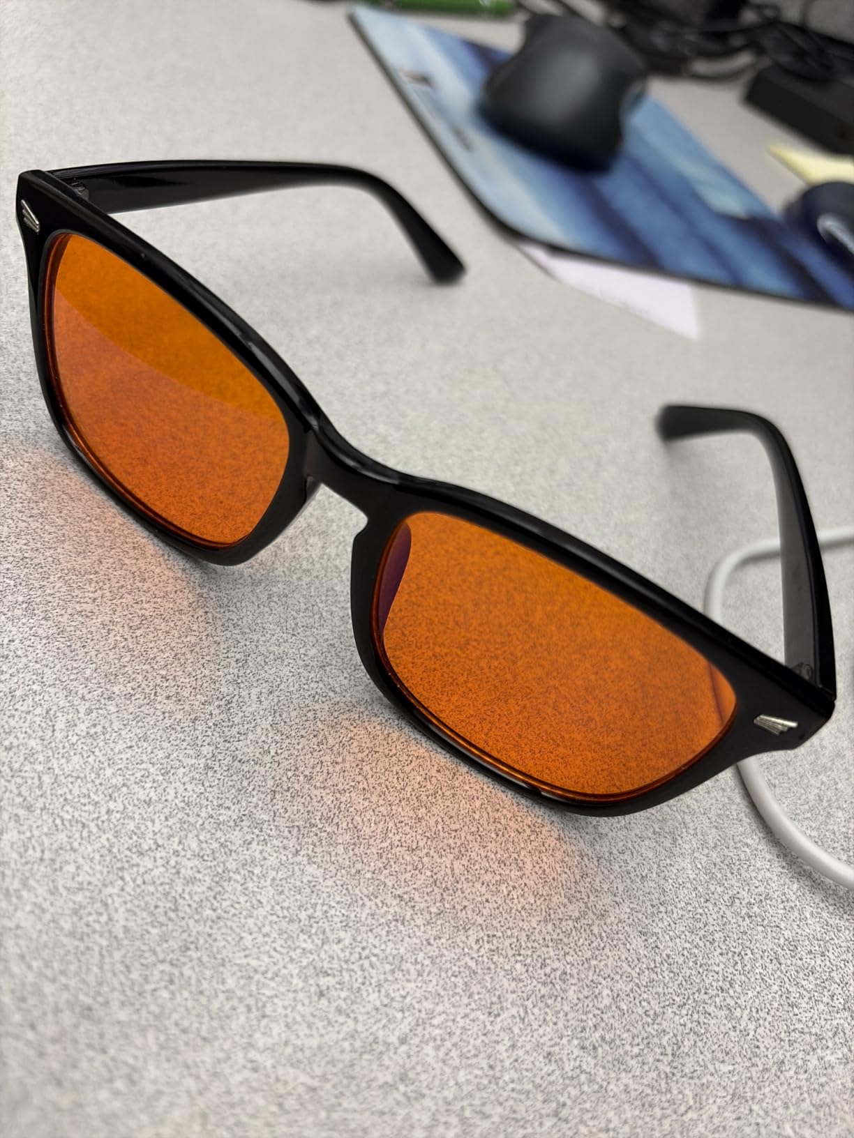 100% Blue Light Blocking Glasses - Women + Men - Better Sleep - Anti Eye Strain Protection - Computer Screens Gaming customer photo 1