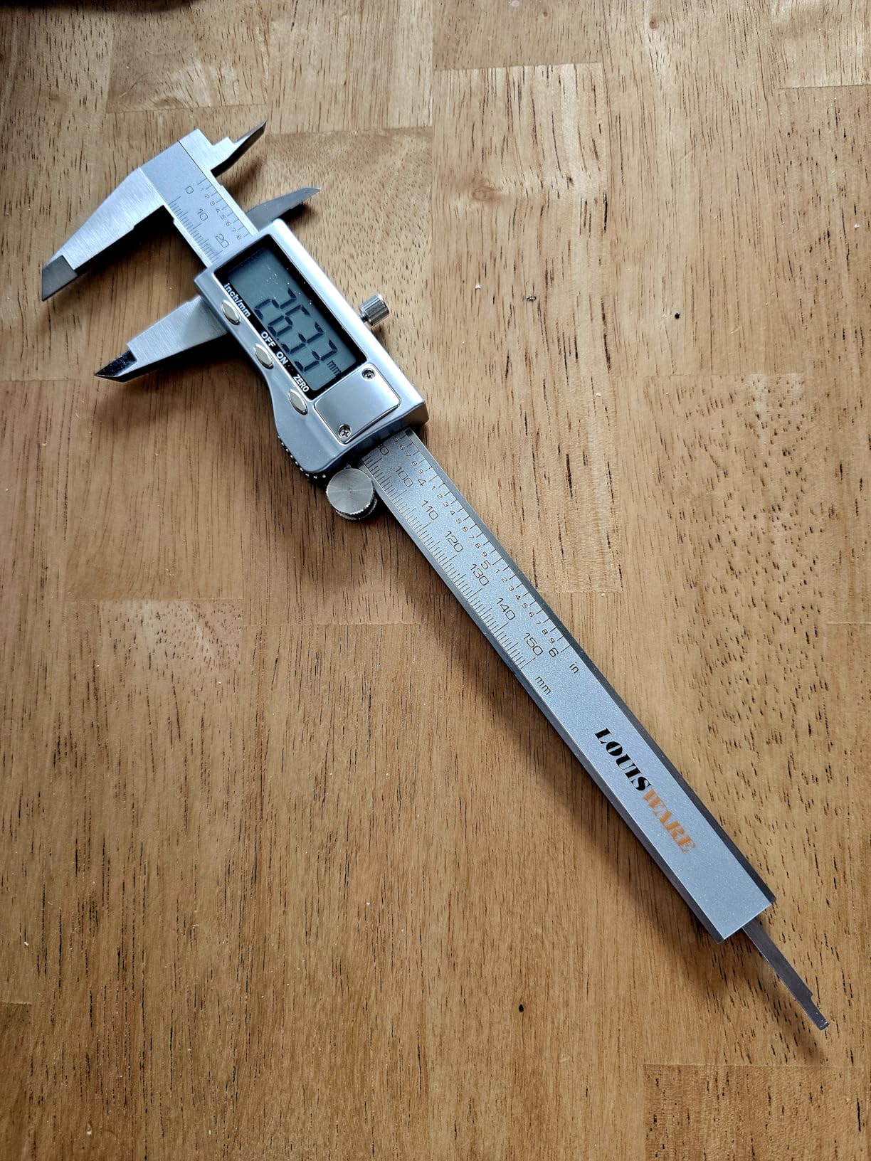 Digital Caliper, Caliper Measuring Tool with Stainless Steel, Electronic Micrometer Caliper with Large LCD Screen, Auto-Off Feature, Inch and Millimeter Conversion (6 Inch/150 mm) customer photo 2