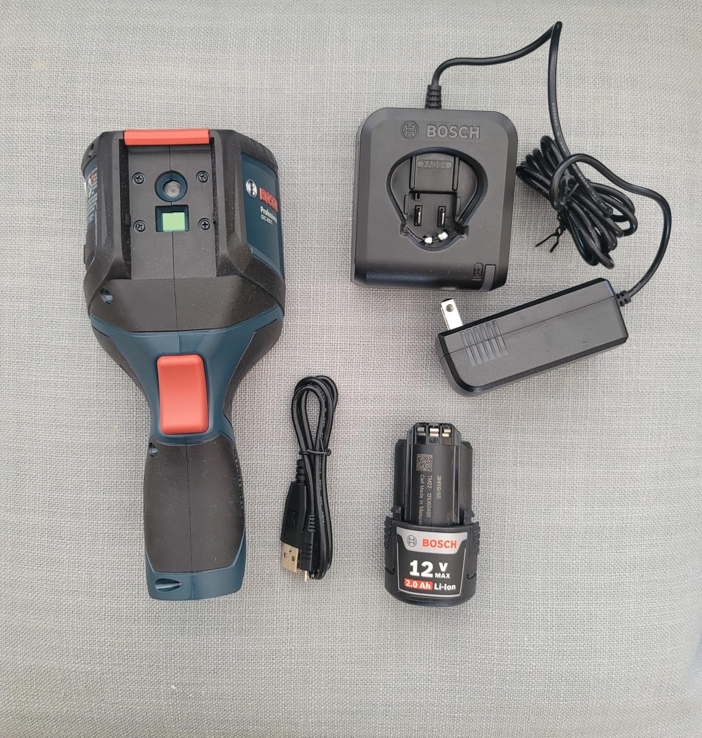 Bosch GTC400C 12V Max Connected Thermal Camera, Includes 2 Ah 12V Max Lithium-Ion Battery & Charger, USB Cable, & Soft Pouch customer photo 2