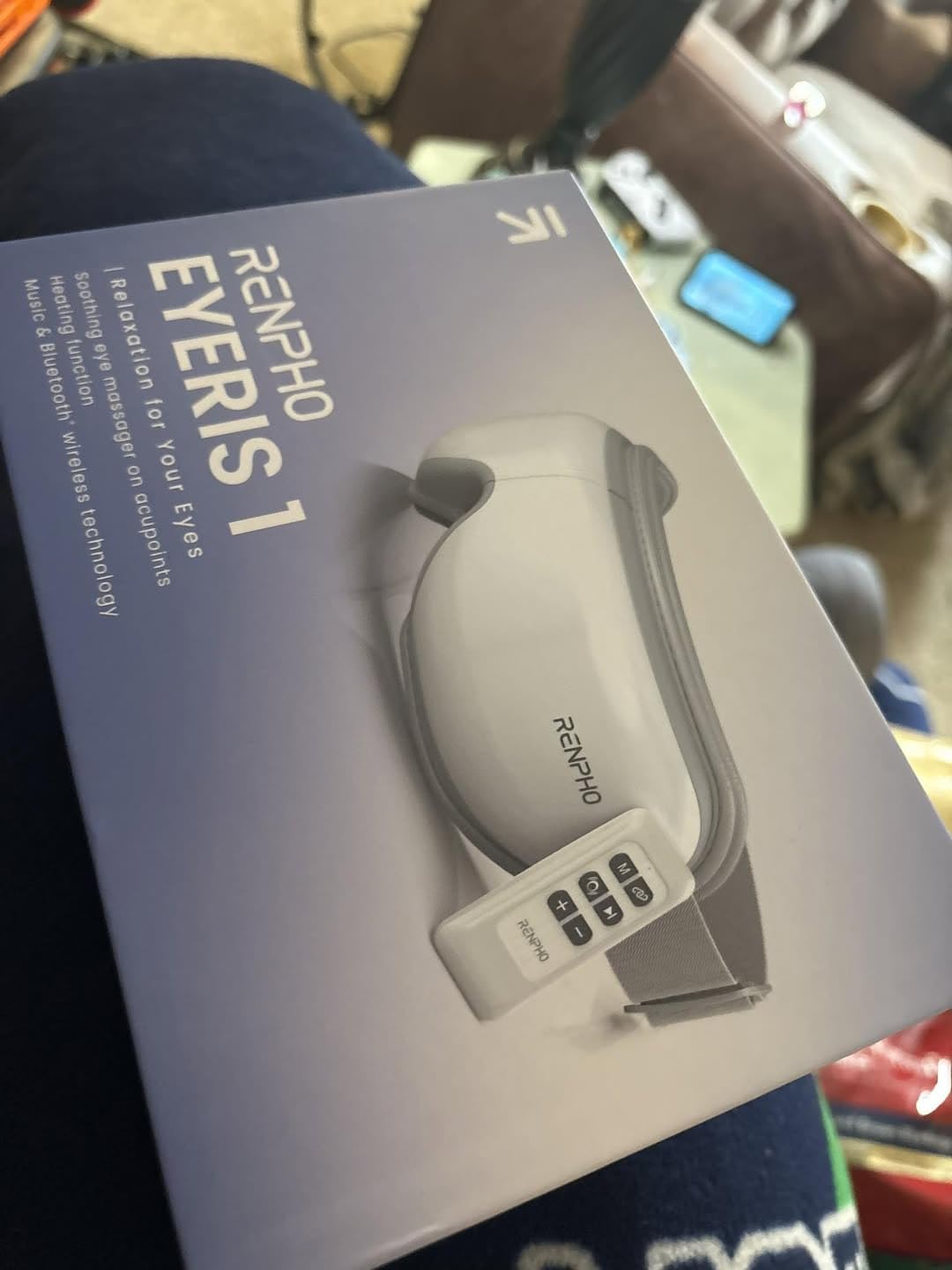 RENPHO Eye Massager with Heat, Mothers Day Birthday Gifts for Women Men Her Him, FSA Eligible HSA Sleep Mask with Remote Compression, Head Massager for Migraine Relief Stye Eye Eyeris 1 customer photo 1