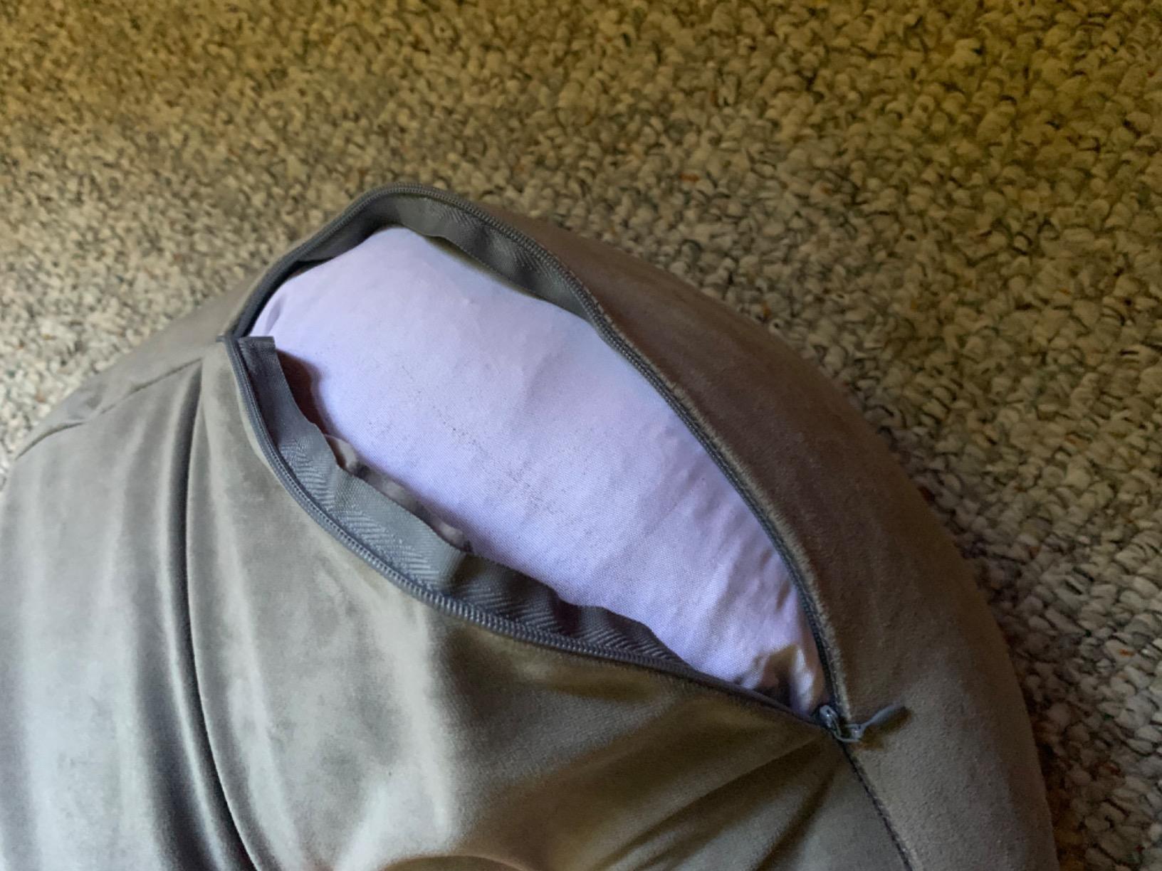 Florensi Meditation Cushion - Comfortable Floor Pillow - Traditional Tibetan Meditation Pillow with Beautiful Velvet Cover - Large Floor Cushion Seating for Adults - Premium Yoga Buckwheat Bolster customer photo 2