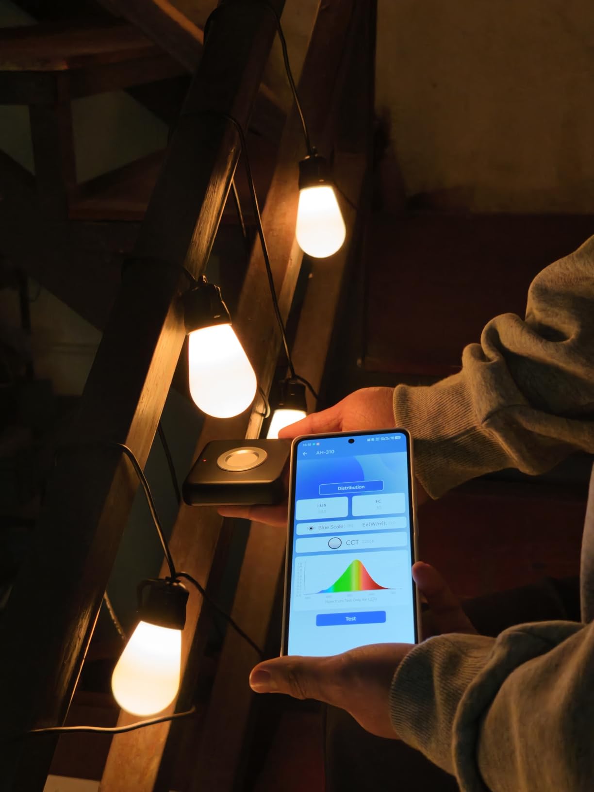 Govee Smart Outdoor String Lights H7015, 48ft RGBIC Outdoor Lights with 15 Dimmable LED Bulbs, IP65 Waterproof, Color Changing with 47 Scene Modes customer photo 1