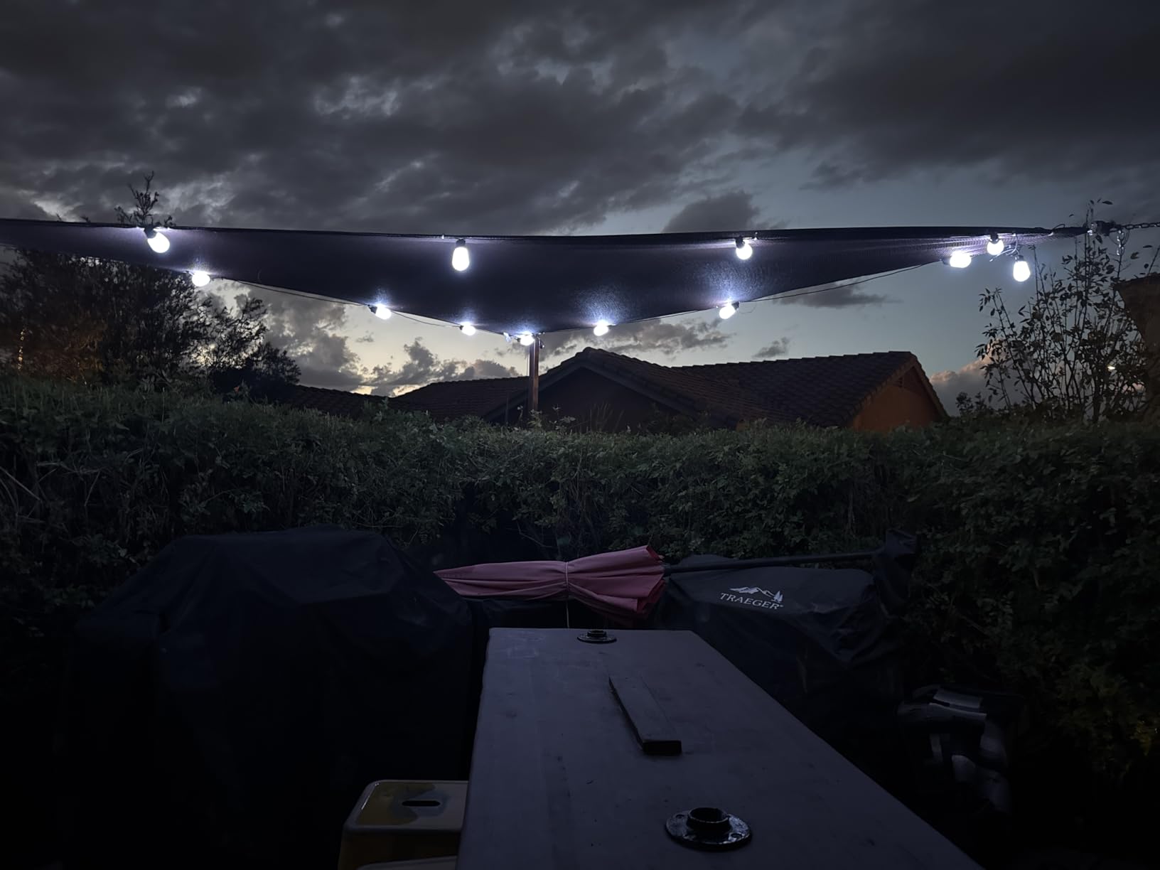 Govee Smart Outdoor String Lights H7015, 48ft RGBIC Outdoor Lights with 15 Dimmable LED Bulbs, IP65 Waterproof, Color Changing with 47 Scene Modes customer photo 2