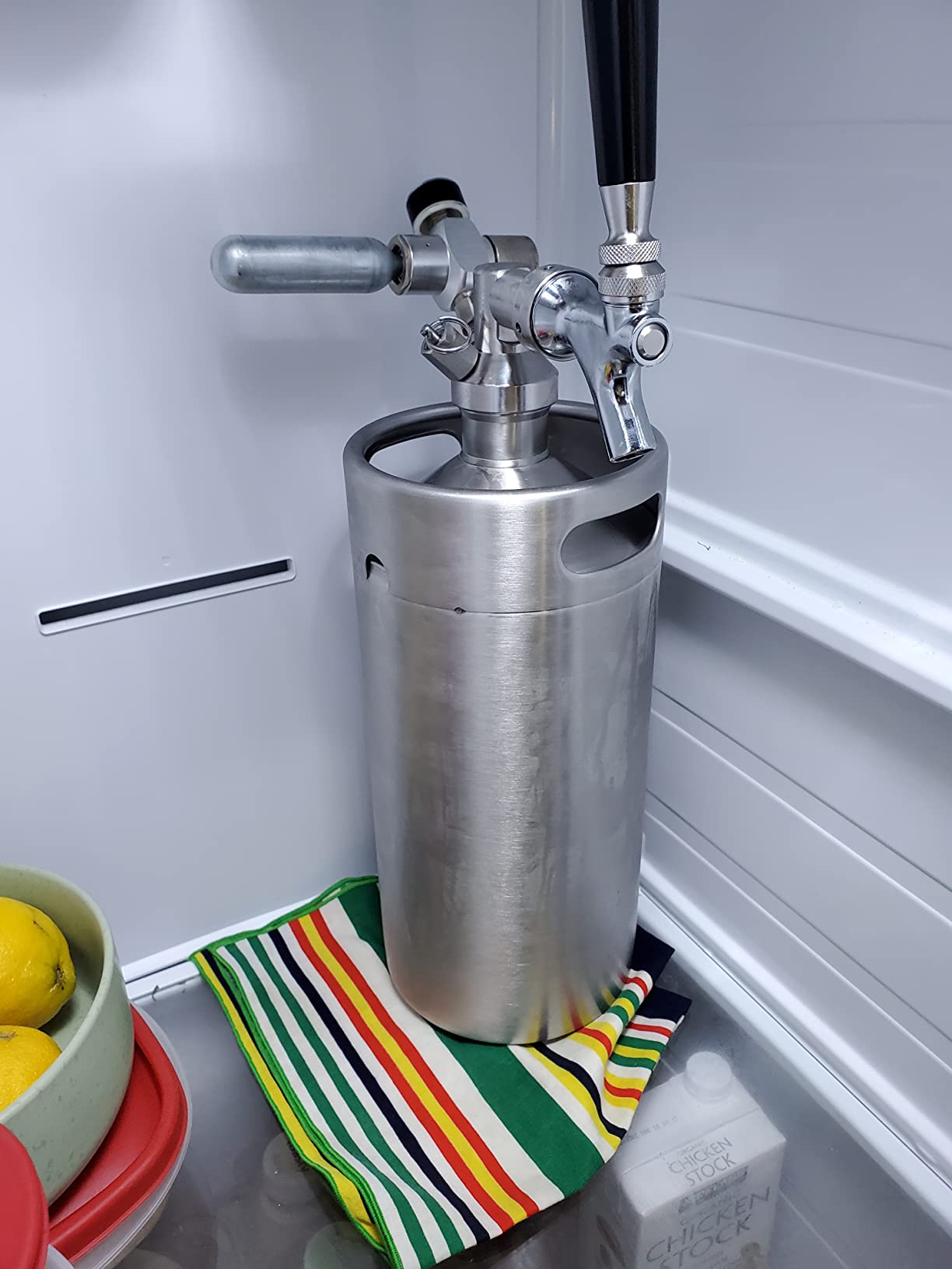 TMCRAFT 128oz Mini Keg Growler, Pressurized Stainless Steel Home Keg Kit System with Updated Co2 Regulator Keeps Fresh and Carbonation for Homebrew, Craft and Draft Beer customer photo 1