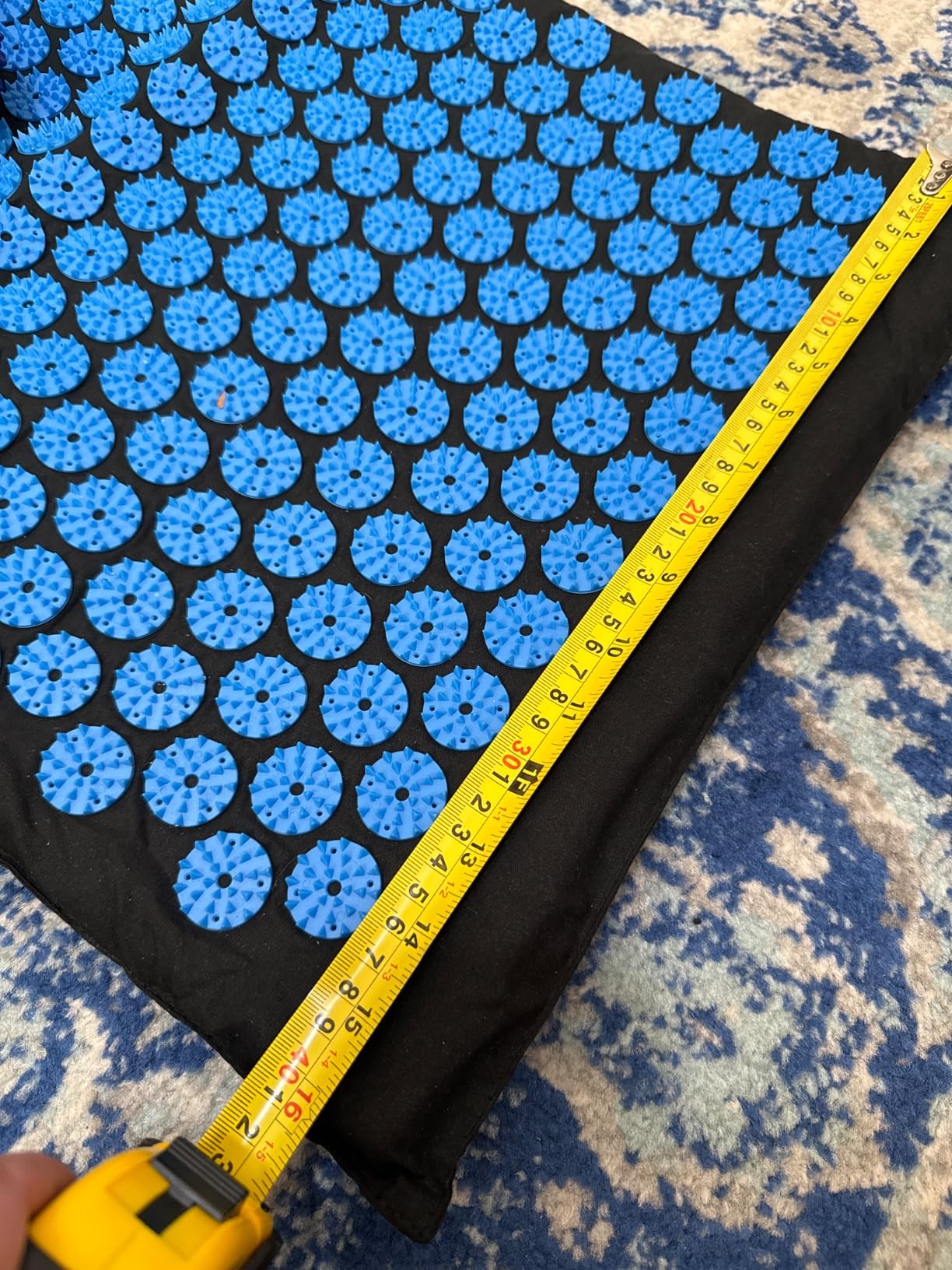 Acupressure Mat and Pillow Set for Lower Back Pain Relief & Muscle Relaxation - Acupuncture Mattress + Spiky Ball Massage Set for Back, Neck & Sciatic Nerve Pain - Relieves Tension at Pressure Points customer photo 2