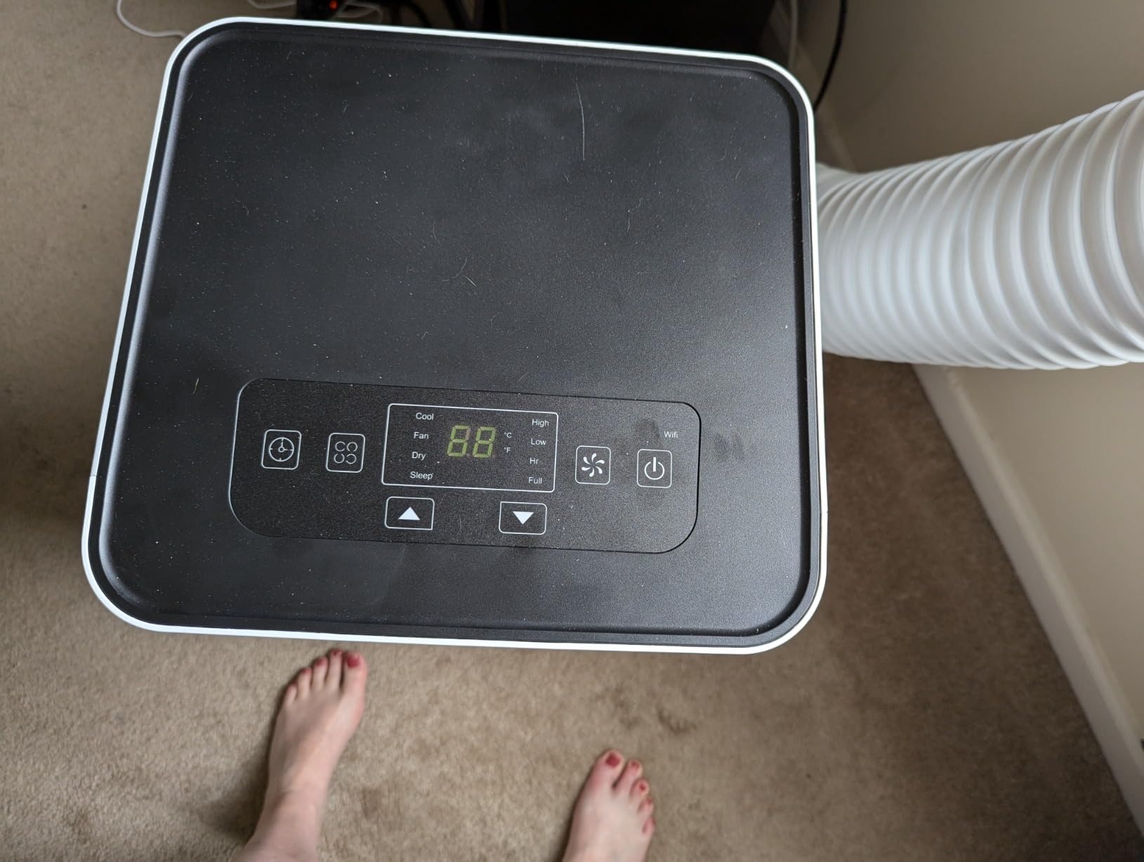 SereneLife Small Air Conditioner Portable 10,000 BTU with Built-in Dehumidifier - Portable AC unit for rooms up to 450 sq ft - WiFi app + Remote Control, Window Mount Exhaust Kit customer photo 2